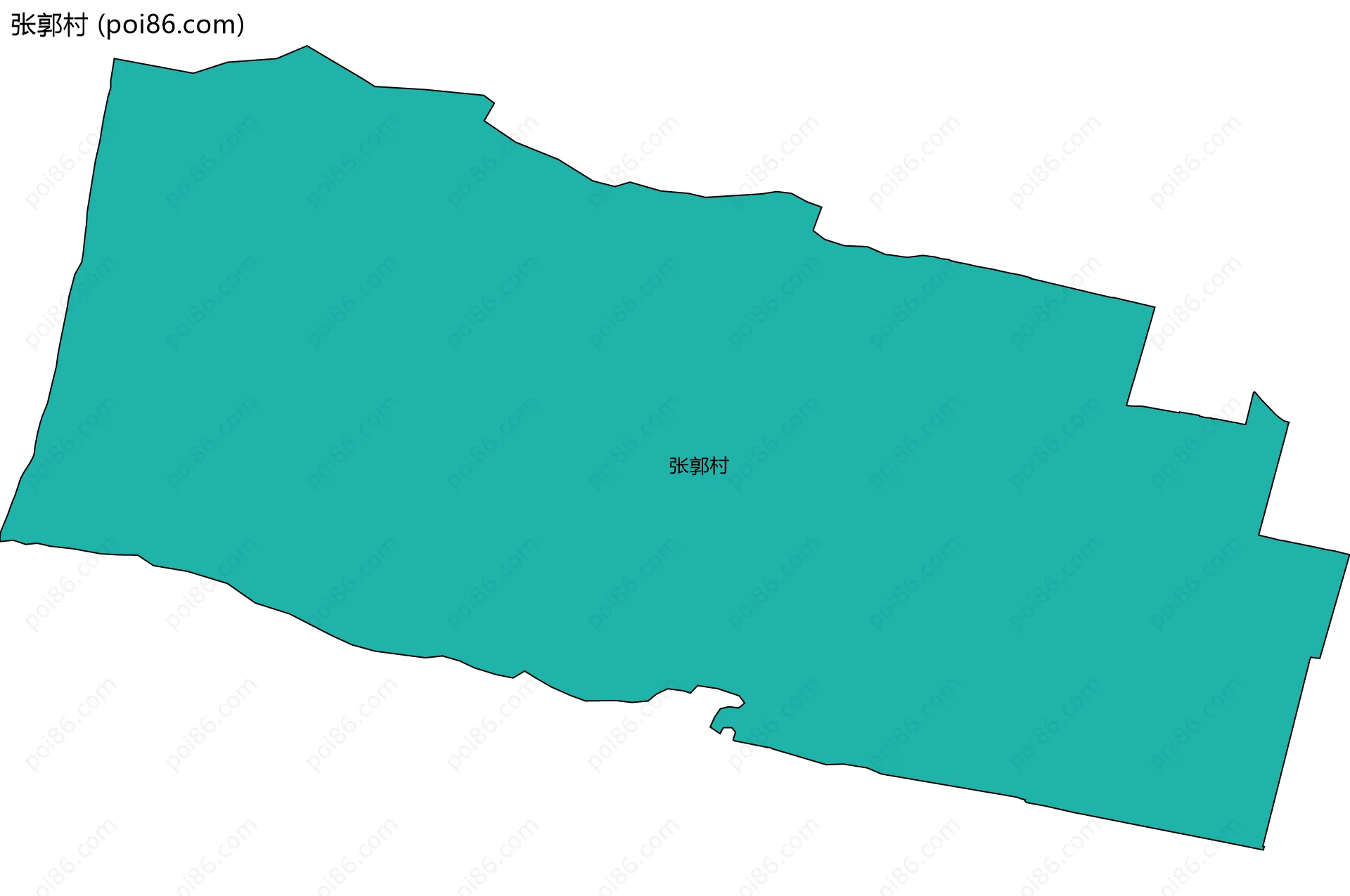 张郭村边界地图