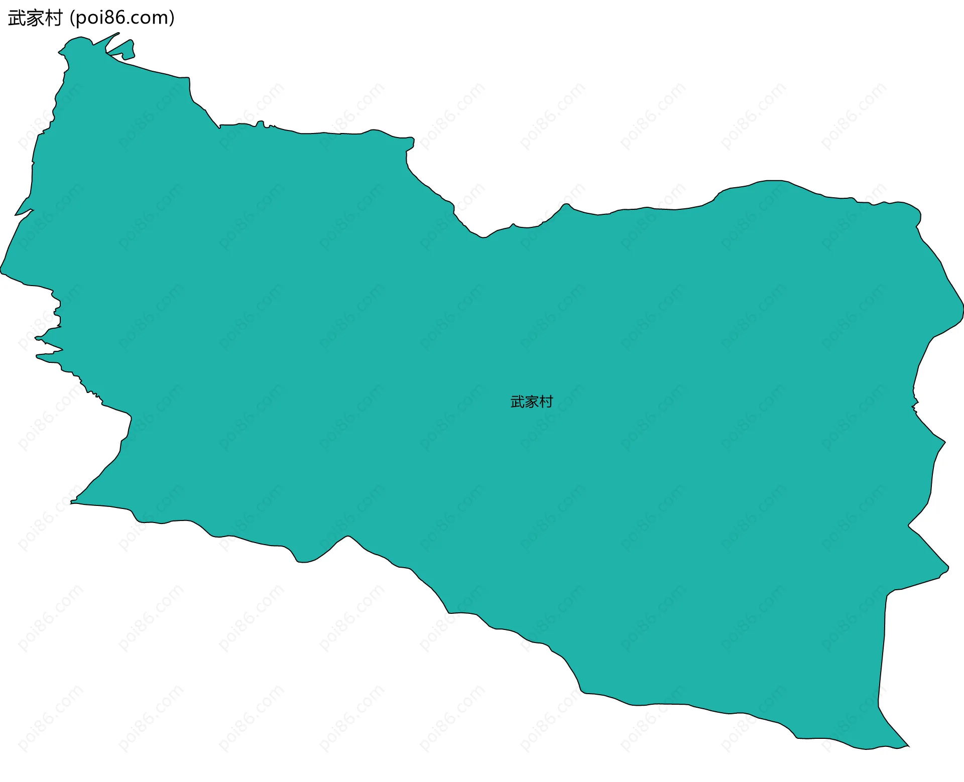 武家村边界地图