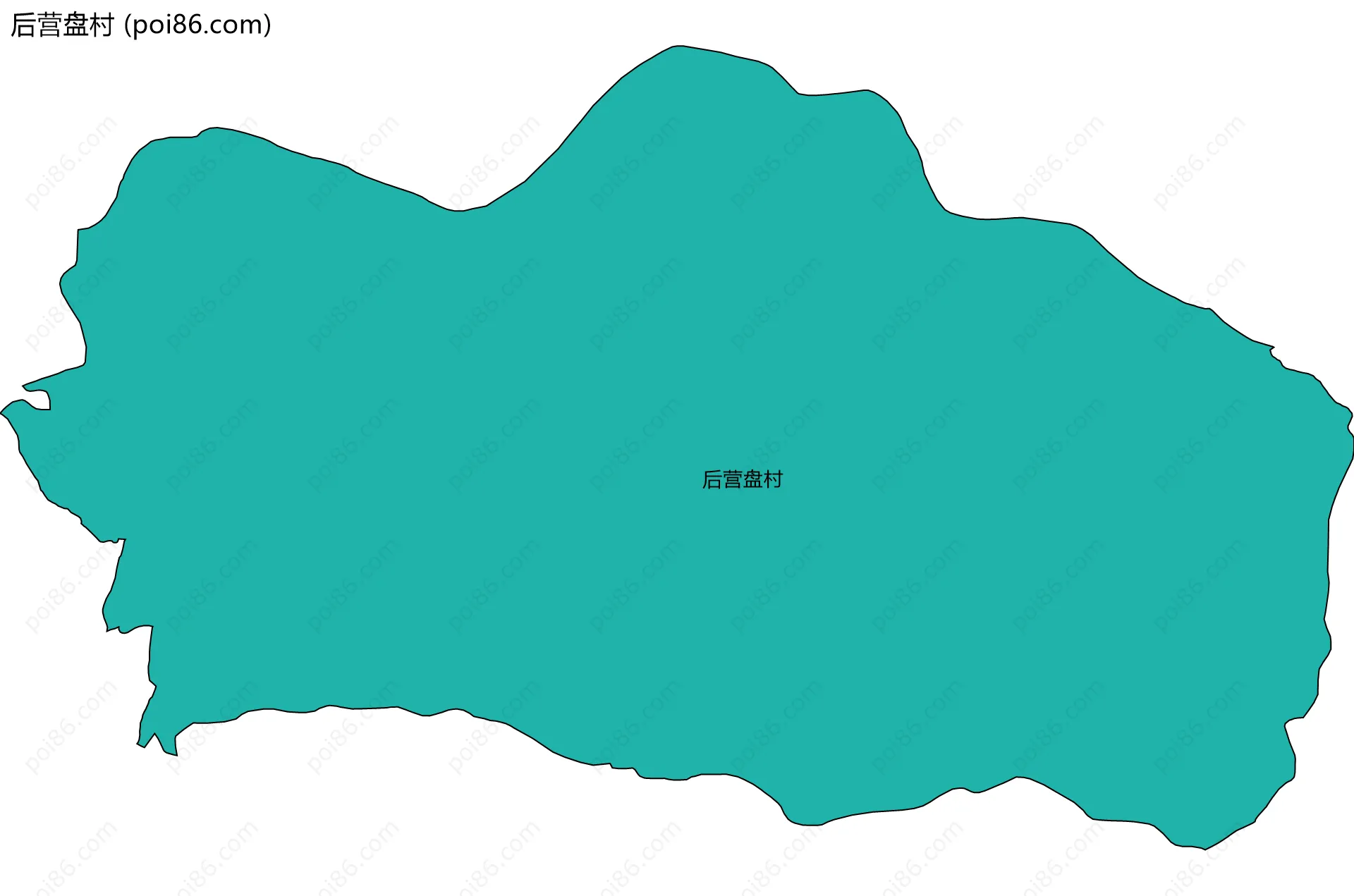 后营盘村边界地图