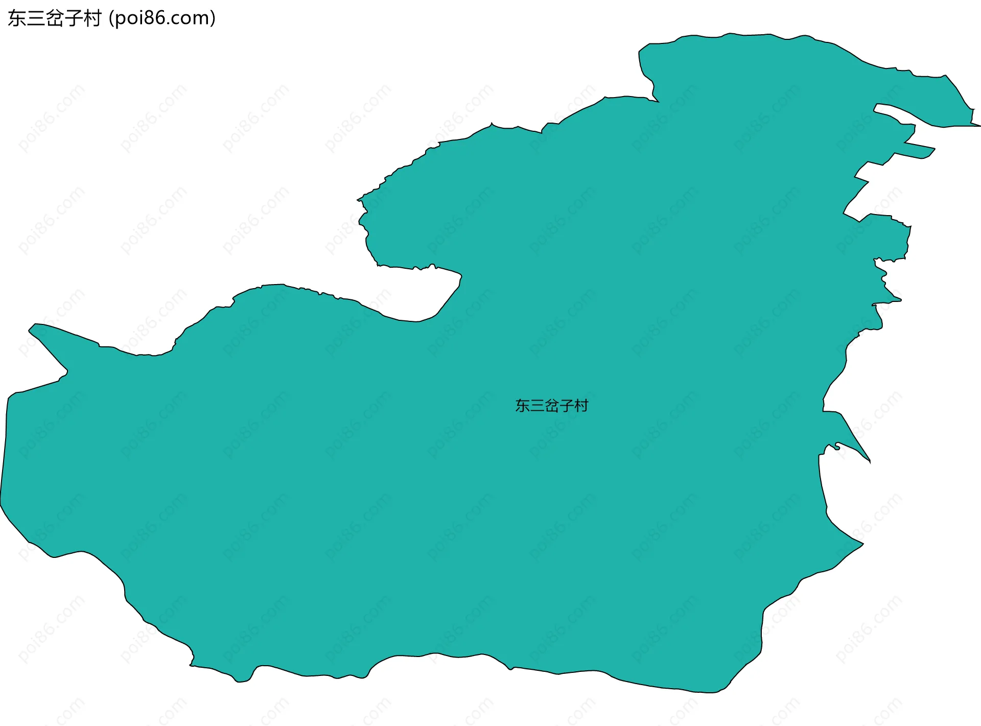 东三岔子村边界地图