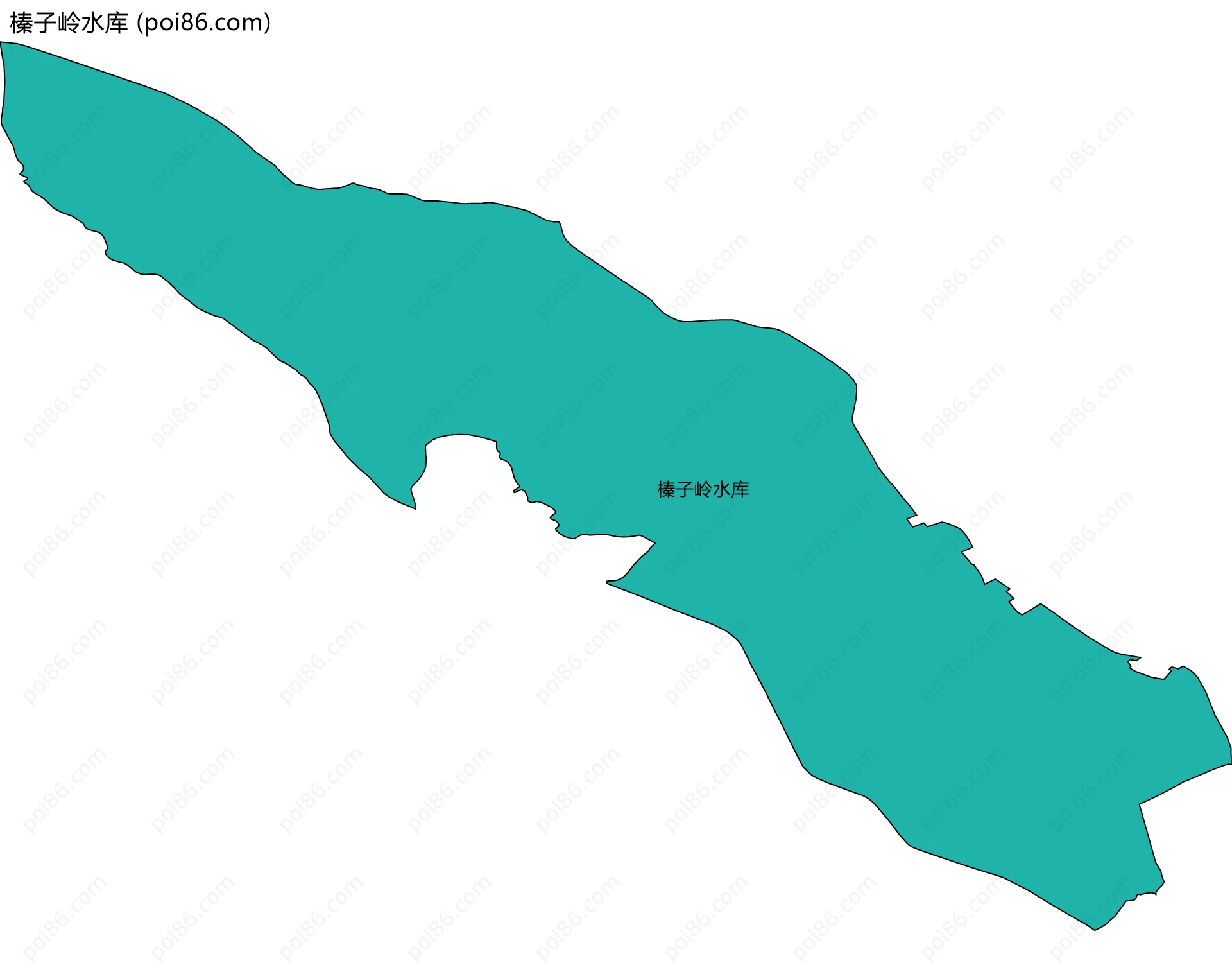 榛子岭水库边界地图