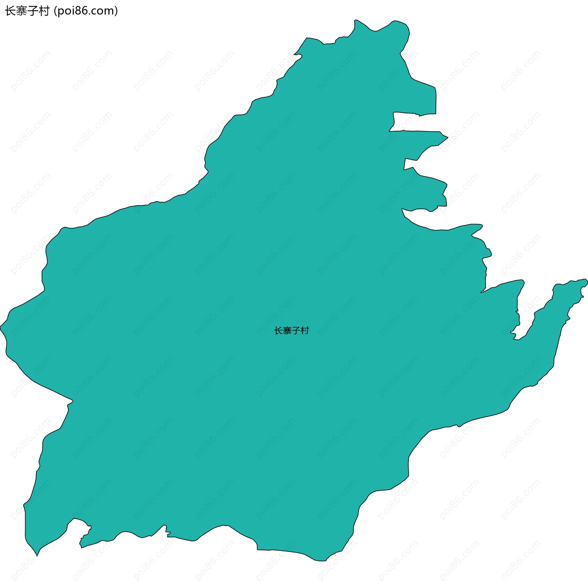长寨子村边界地图