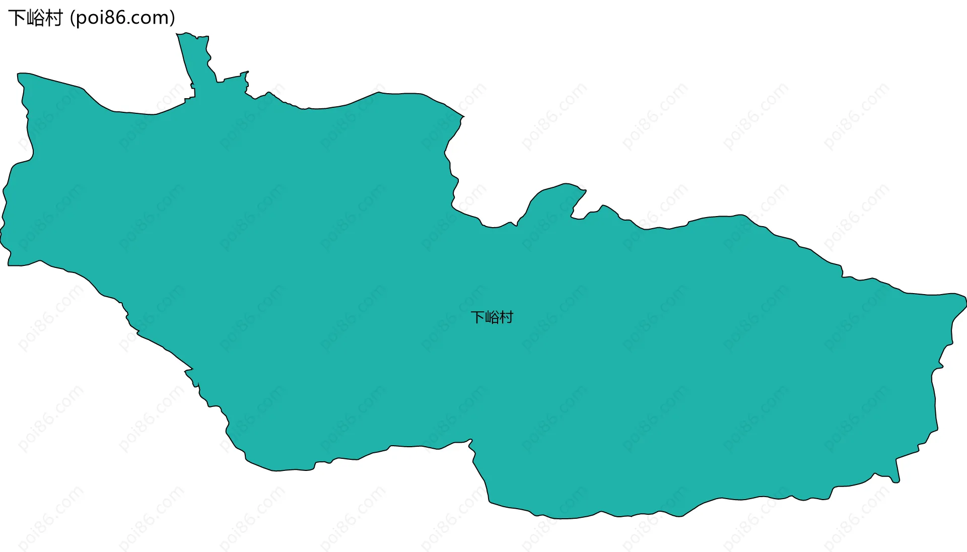 下峪村边界地图