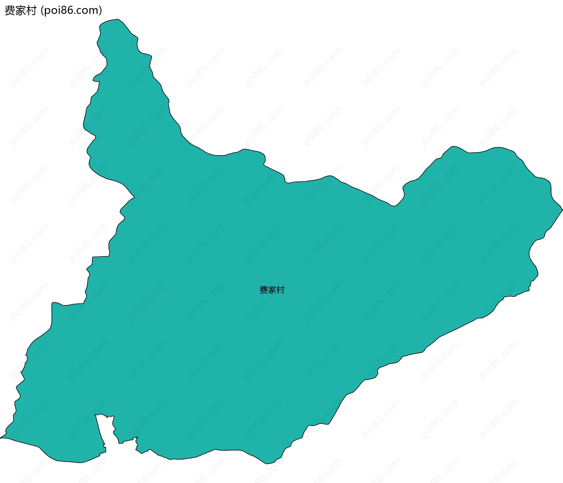 费家村边界地图