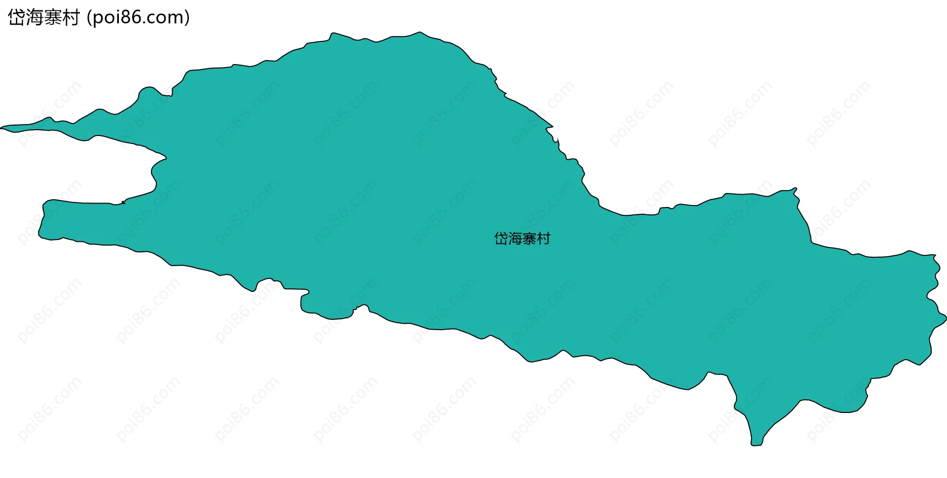 岱海寨村边界地图