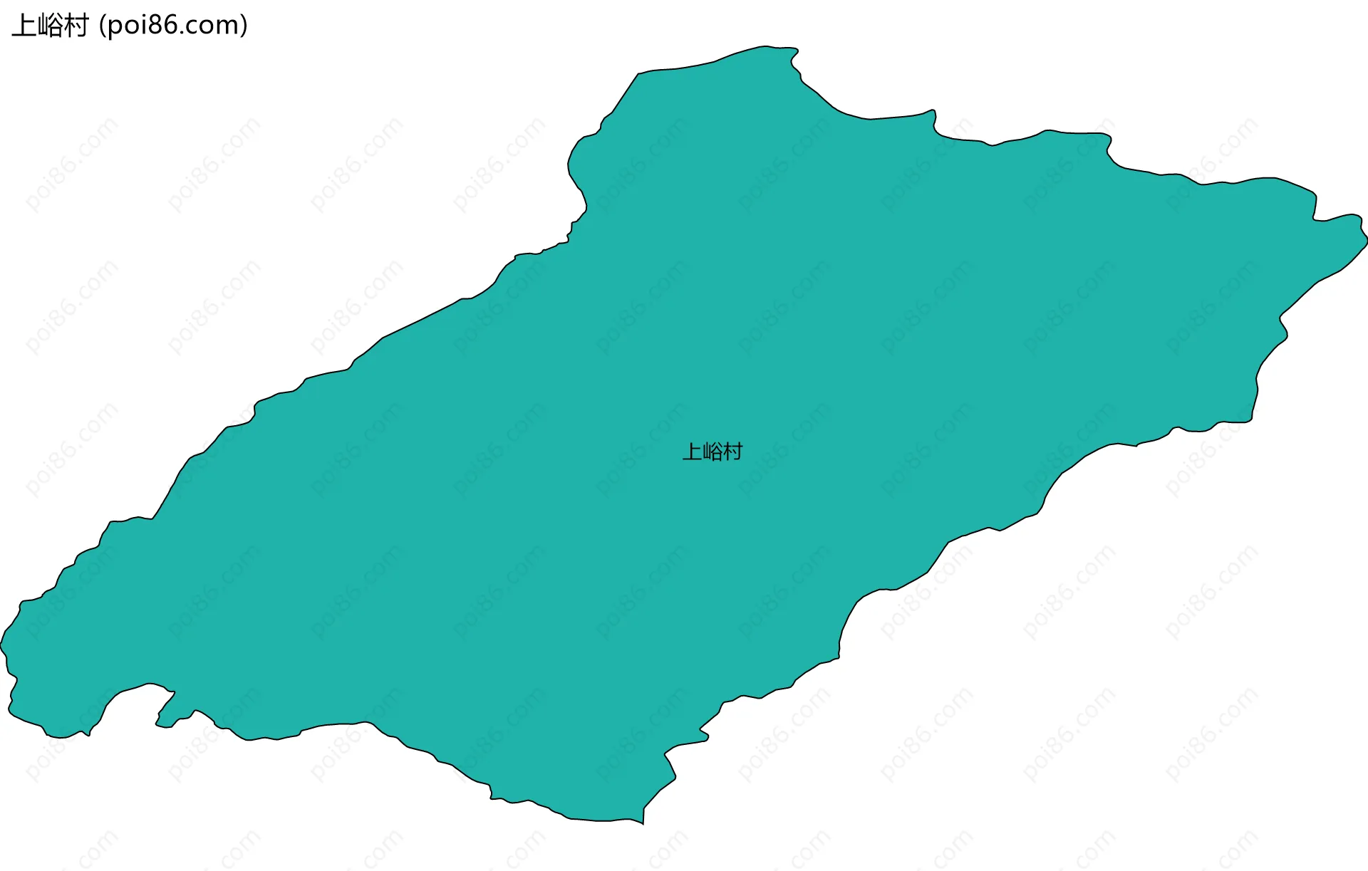 上峪村边界地图