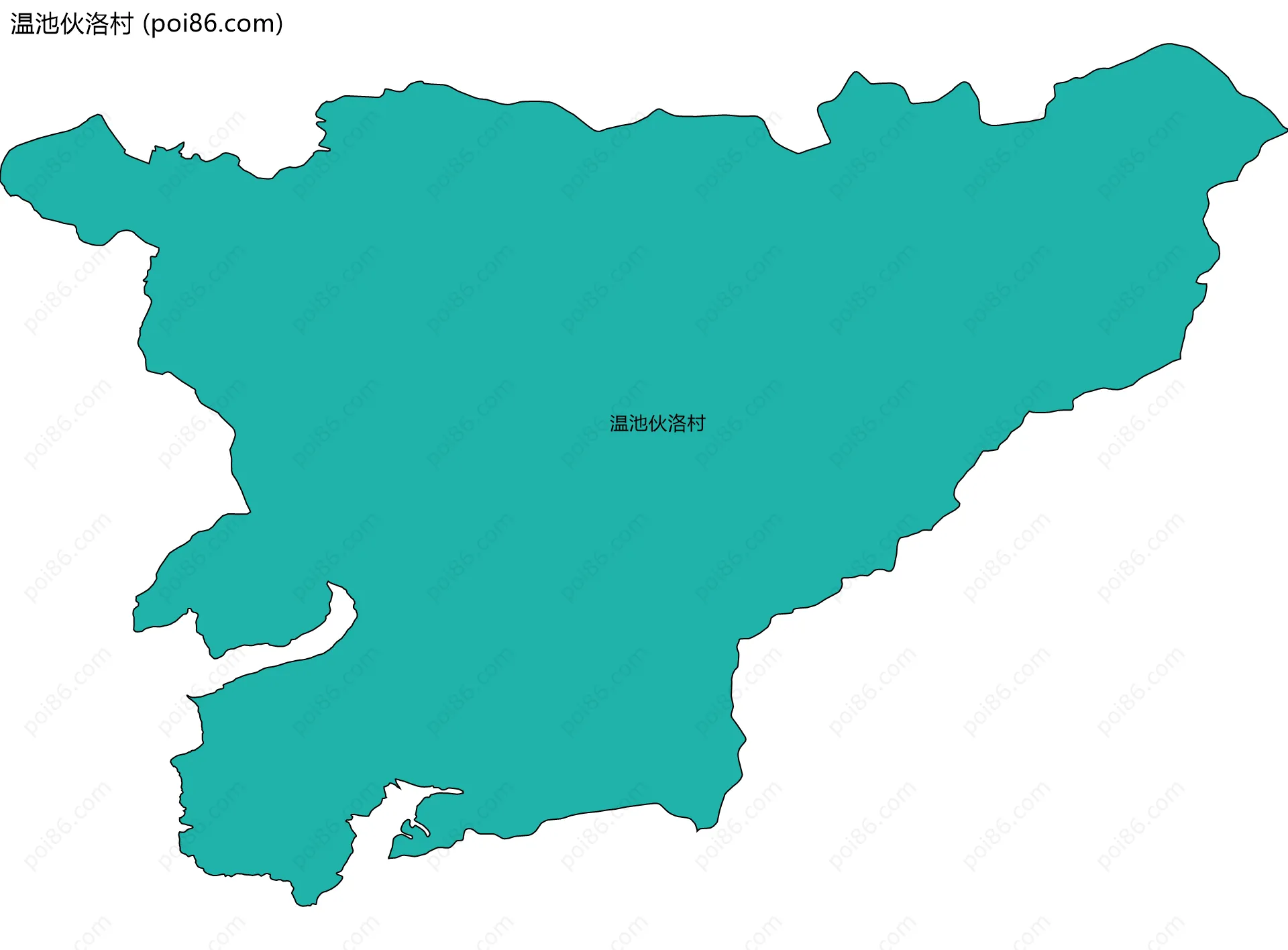 温池伙洛村边界地图