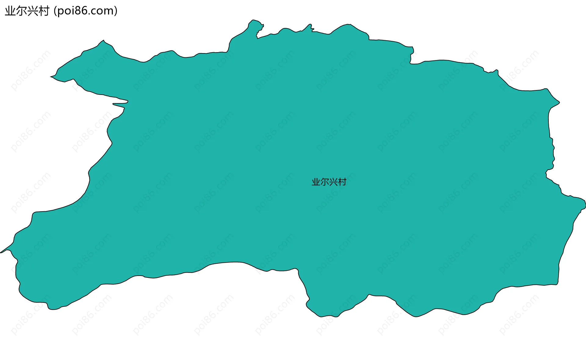 业尔兴村边界地图