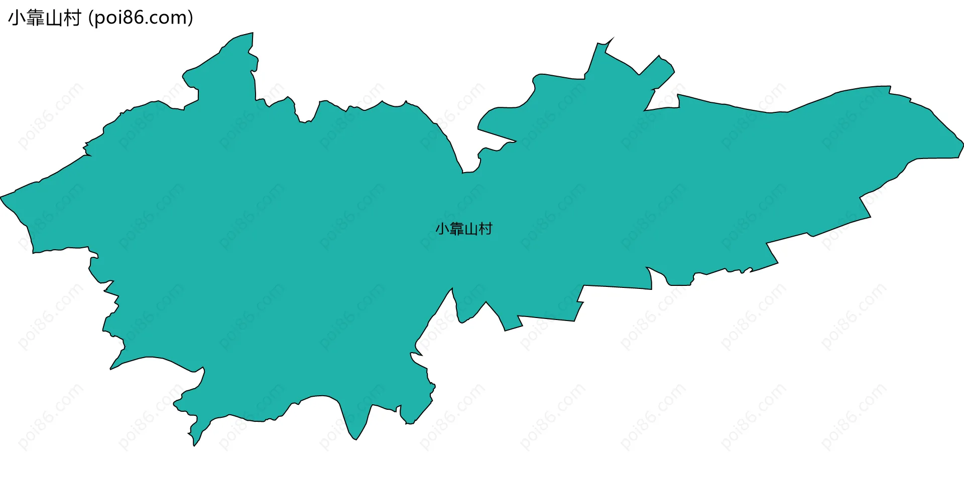 小靠山村边界地图