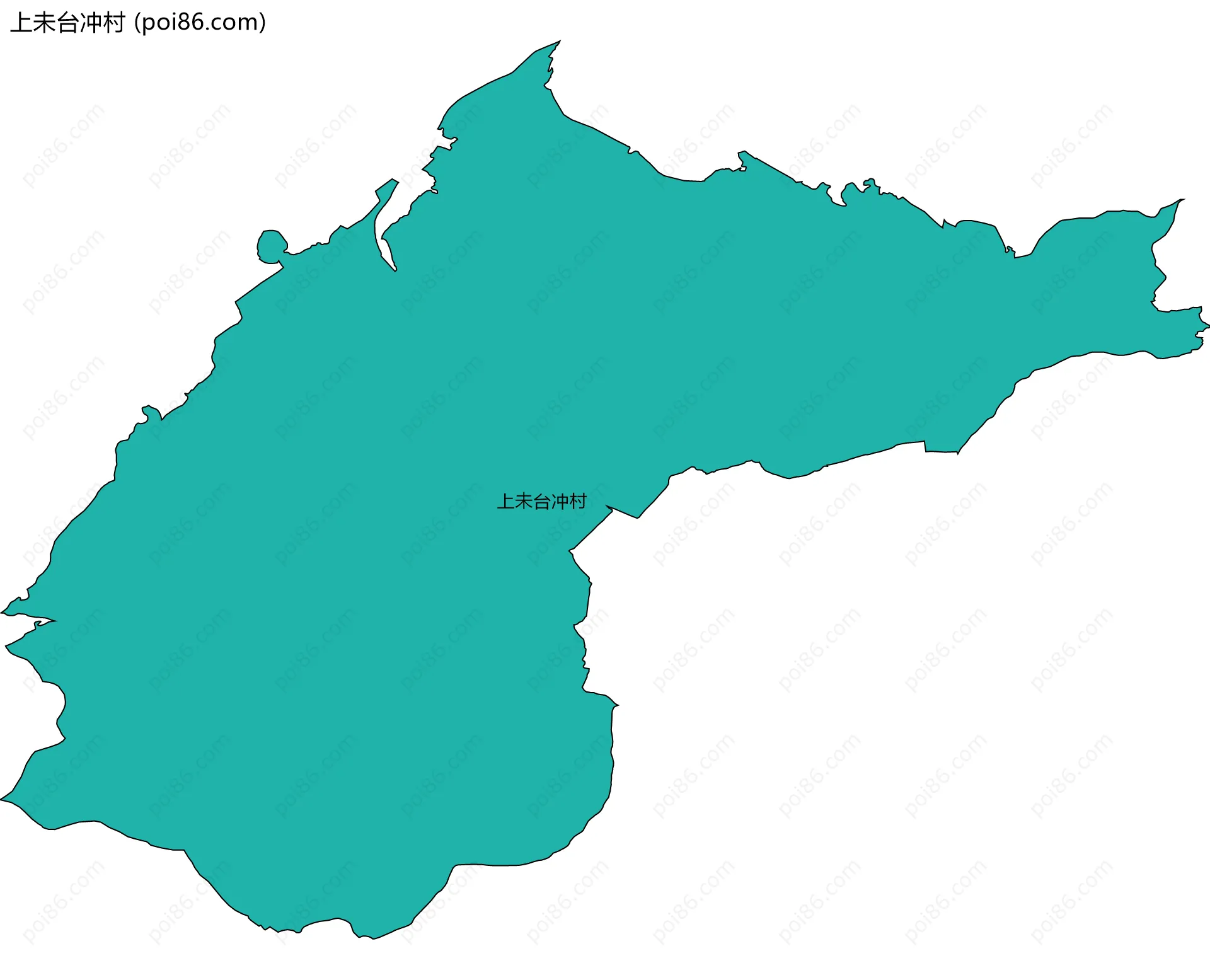 上未台冲村边界地图