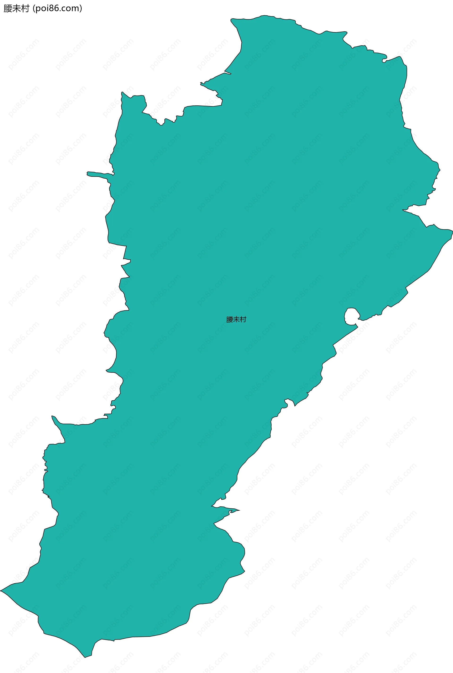 腰未村边界地图