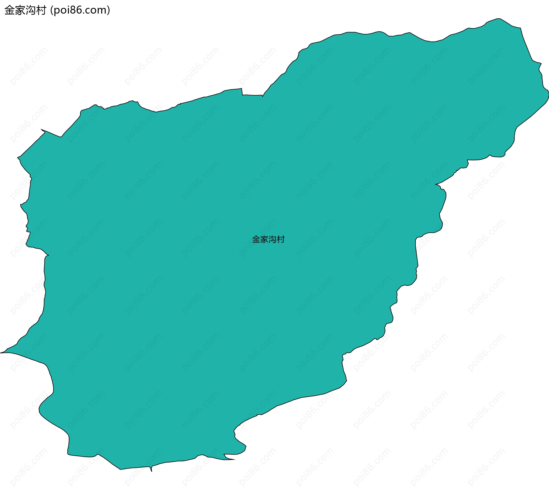 金家沟村边界地图