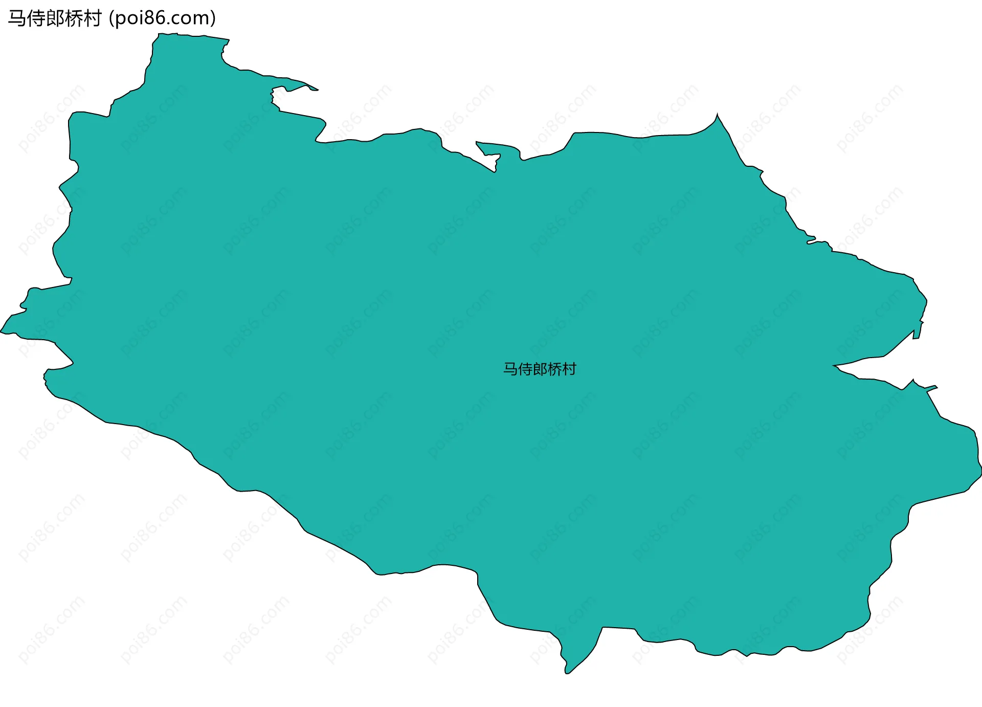马侍郎桥村边界地图