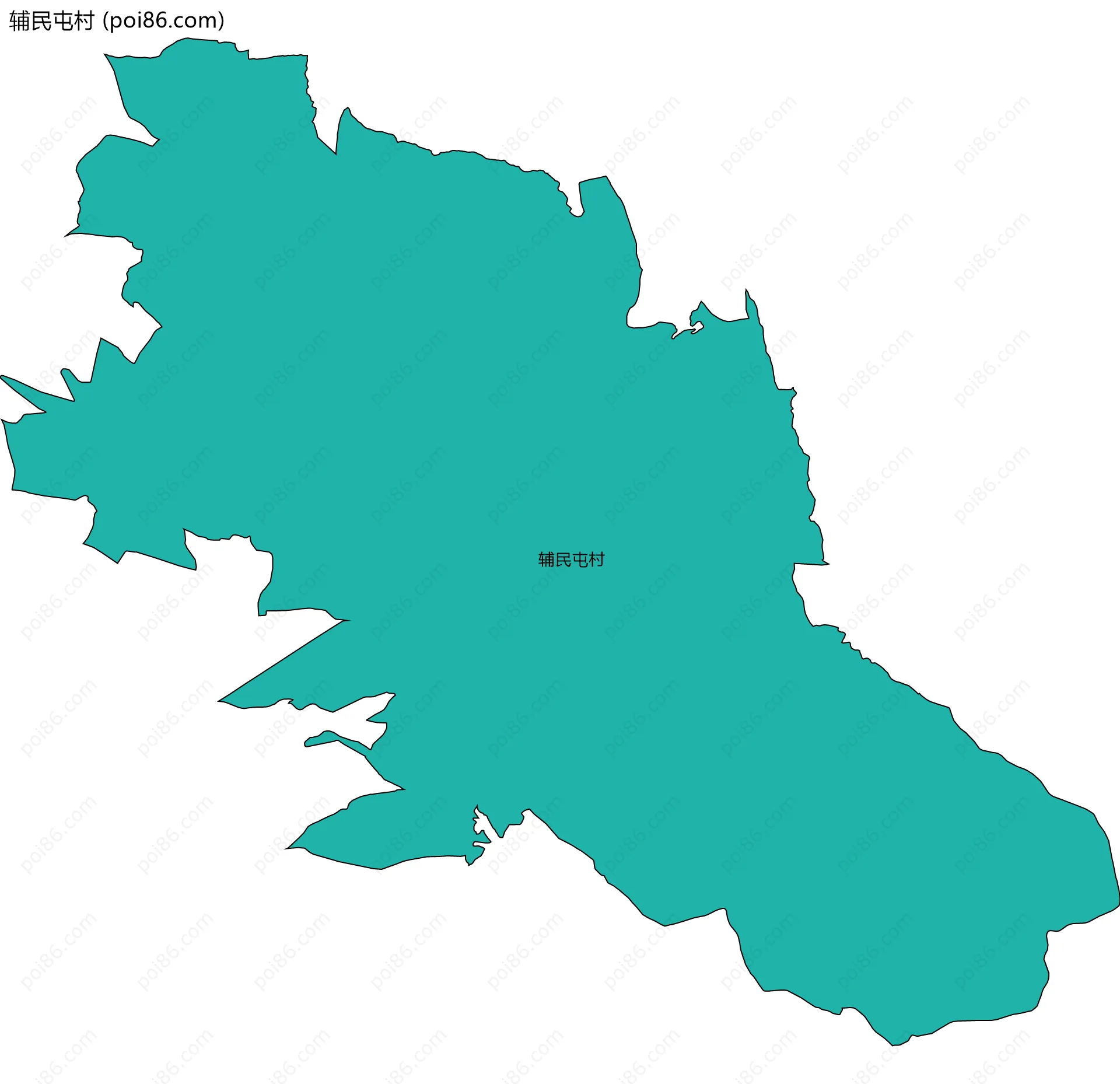 辅民屯村边界地图