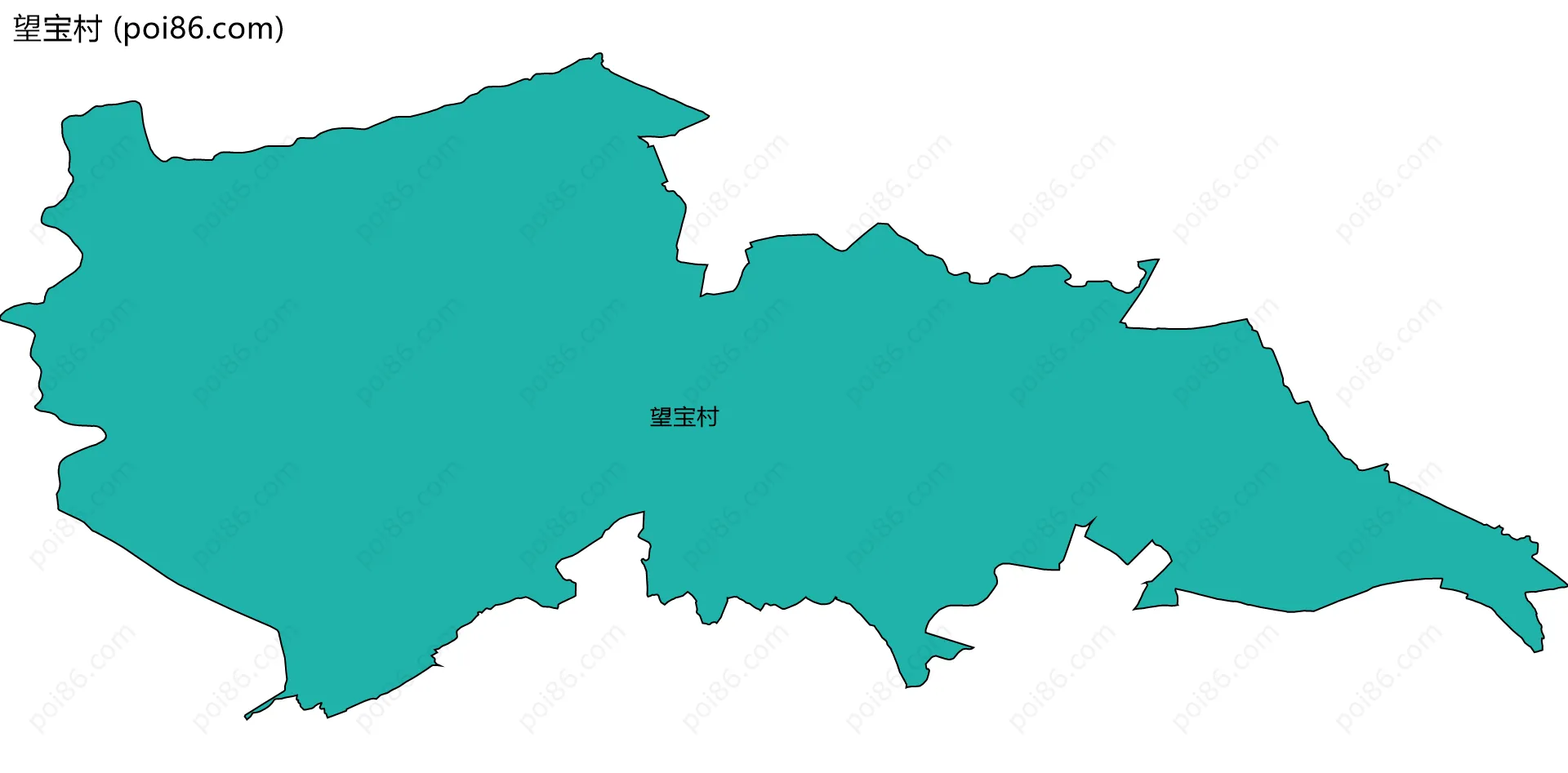 望宝村边界地图