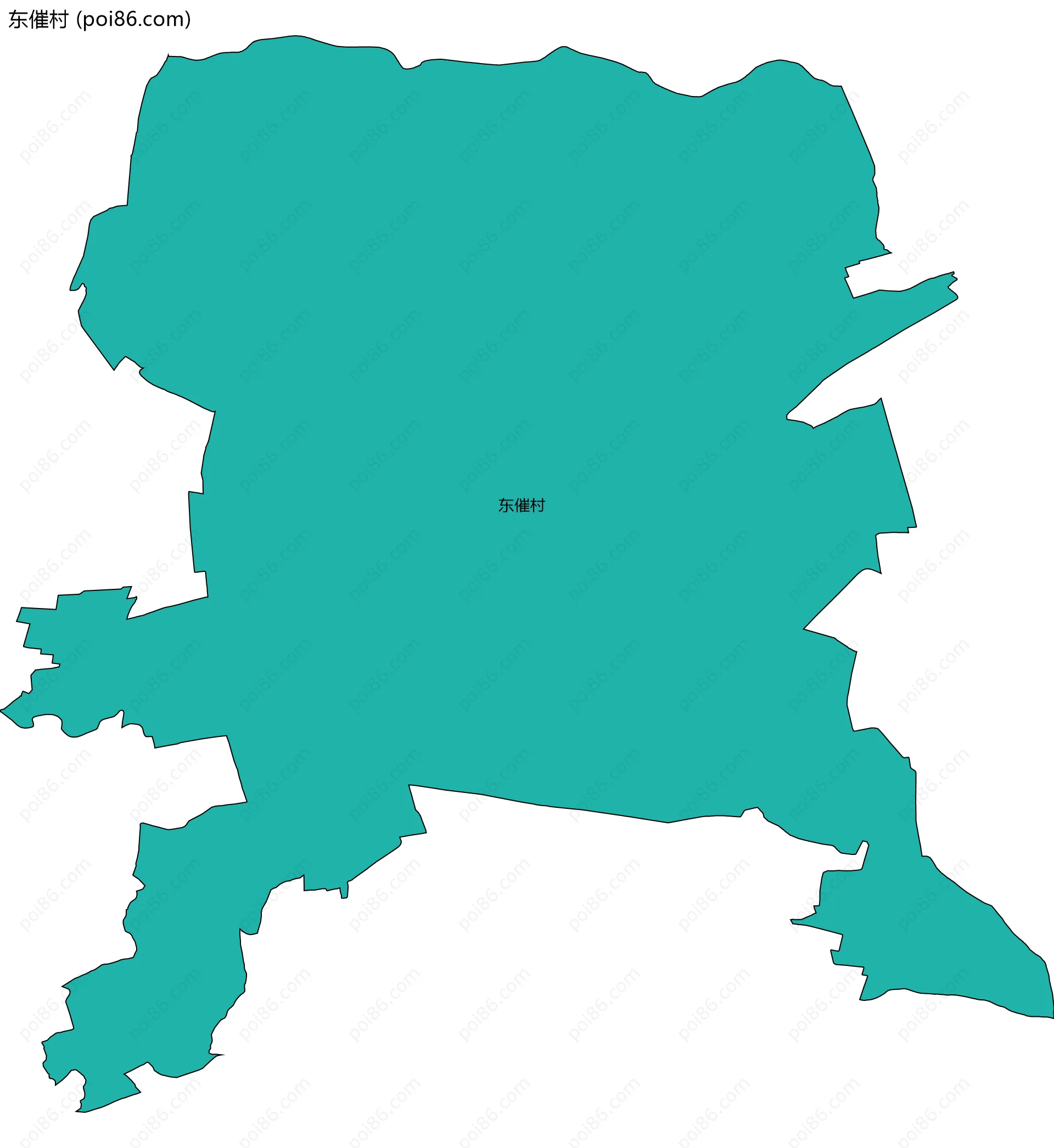 东催村边界地图