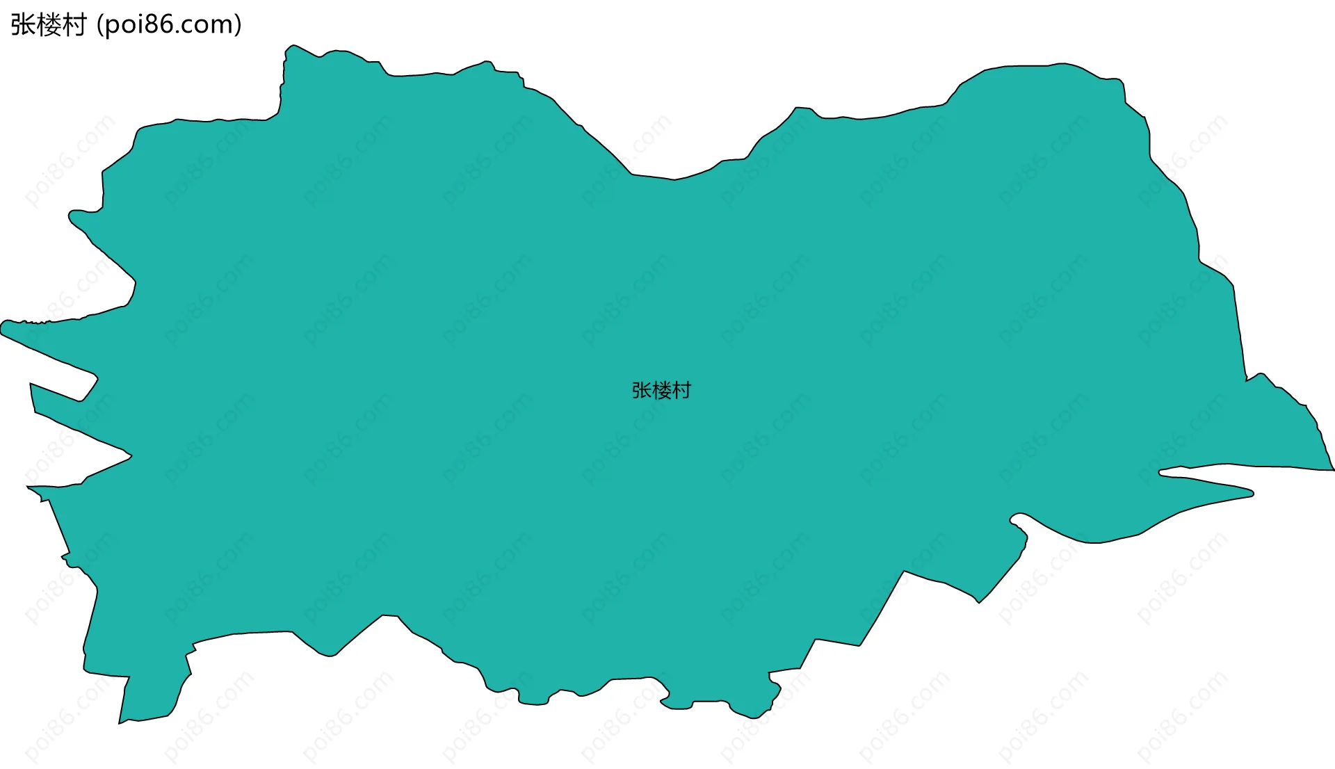 张楼村边界地图