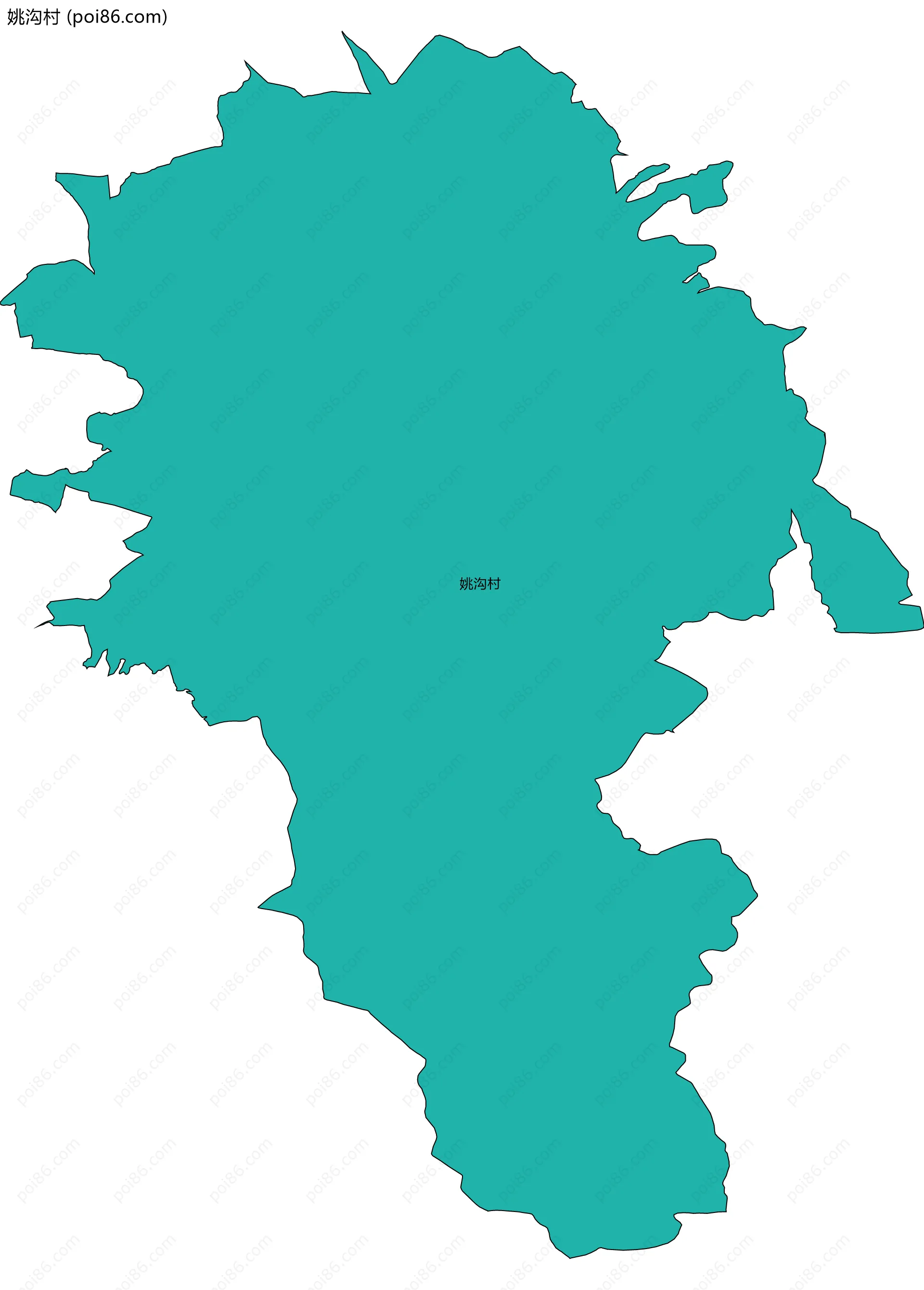 姚沟村边界地图