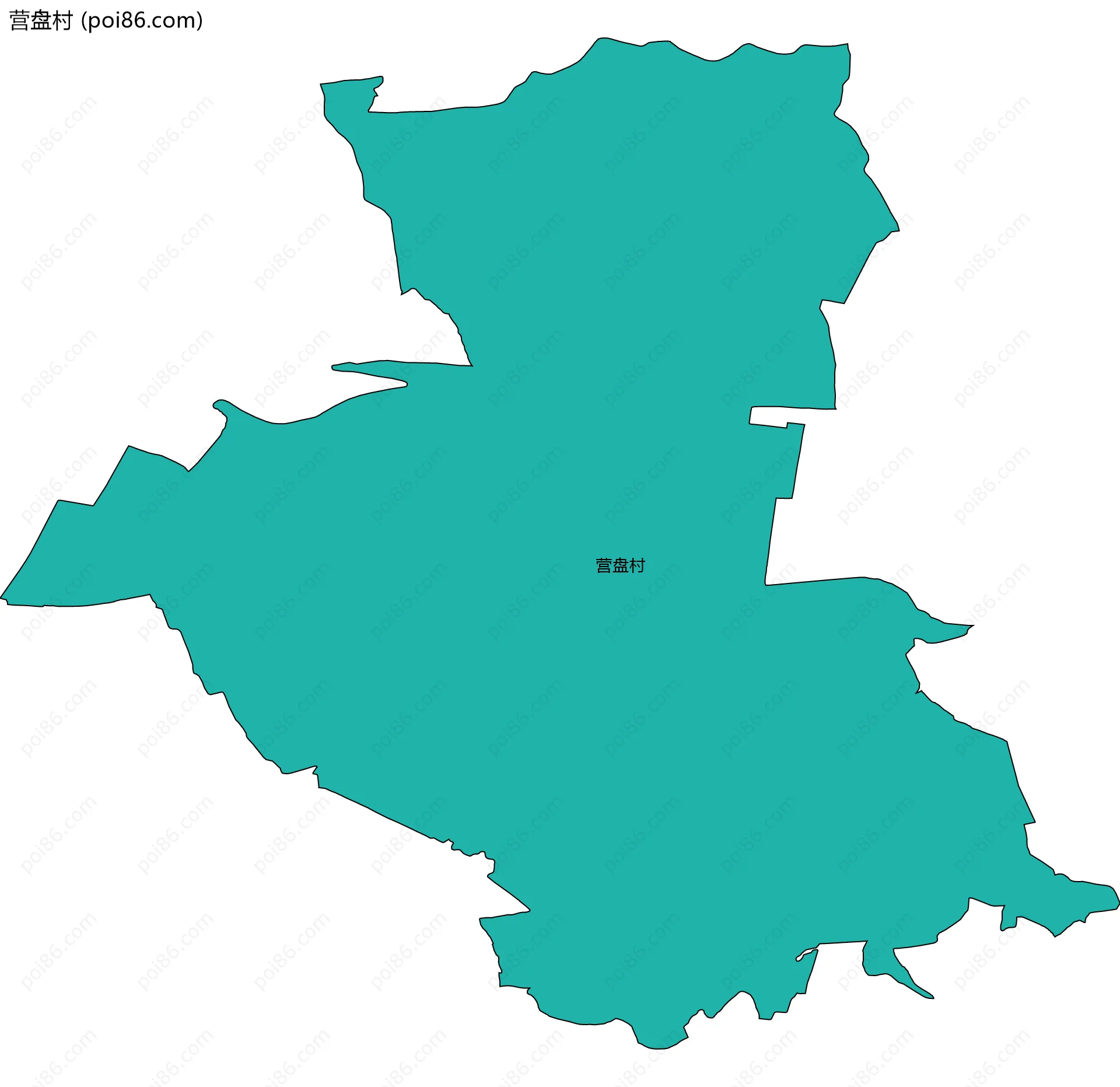 营盘村边界地图