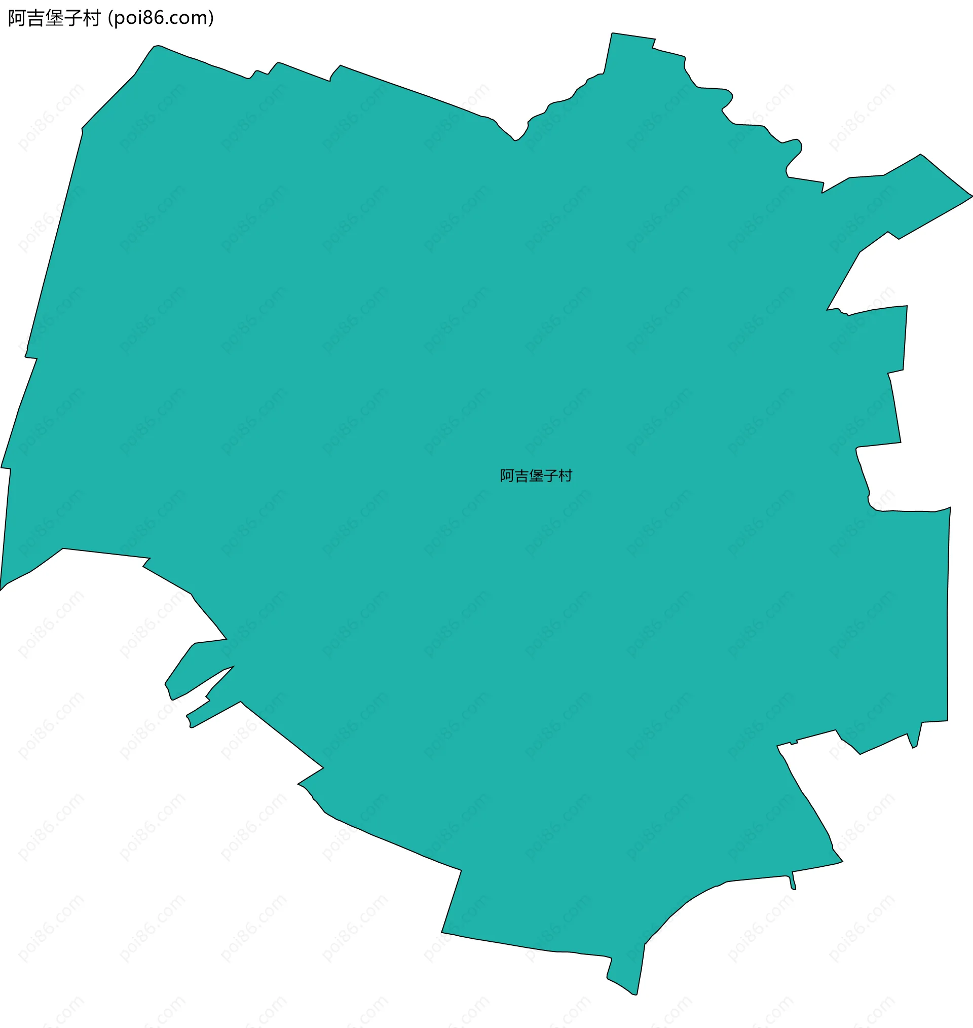 阿吉堡子村边界地图