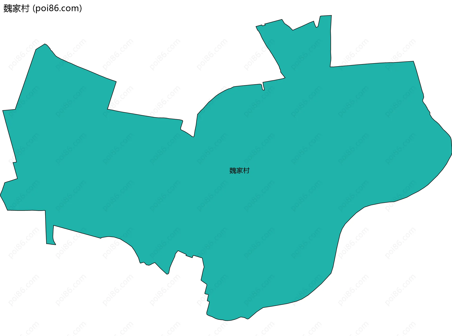 魏家村边界地图