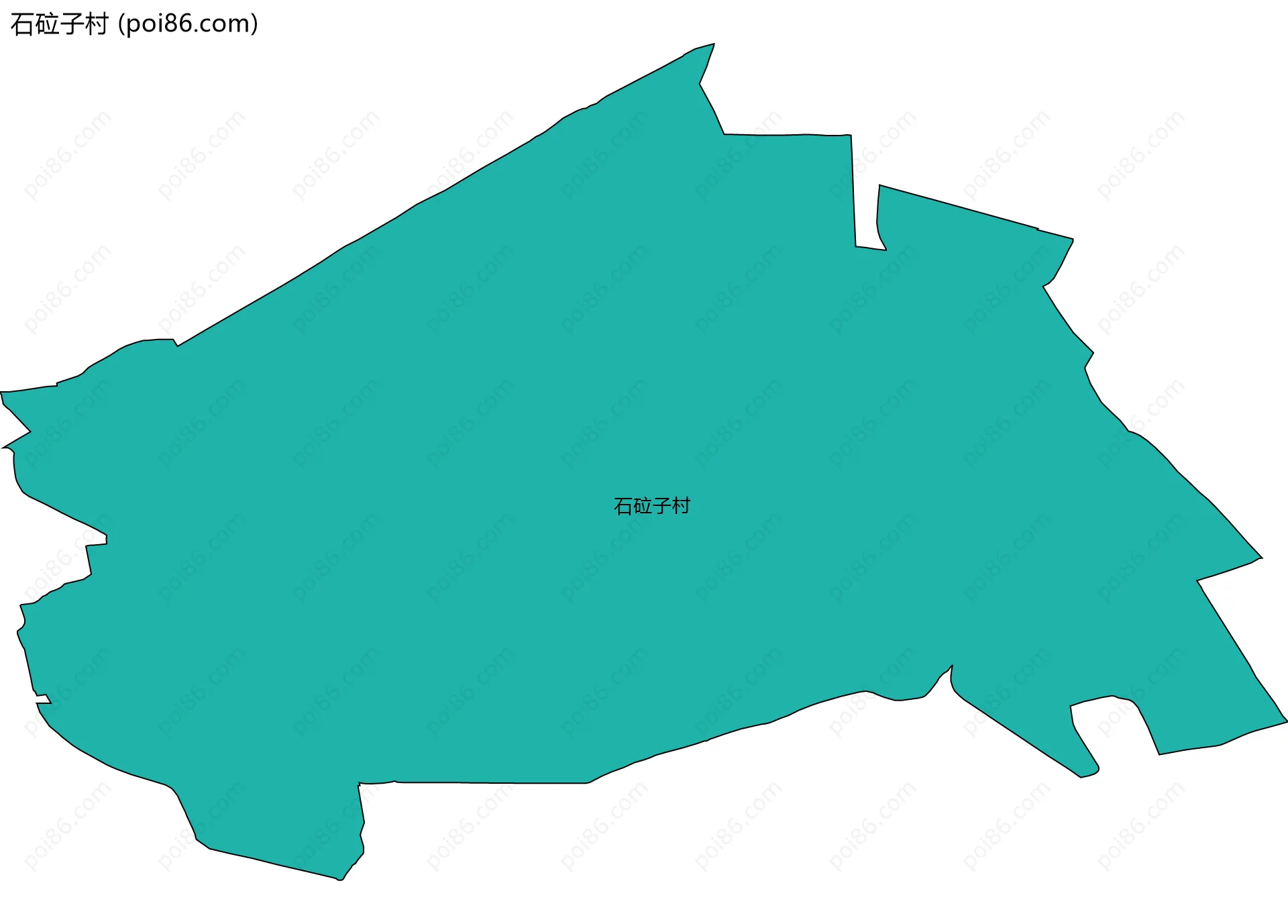 石砬子村边界地图