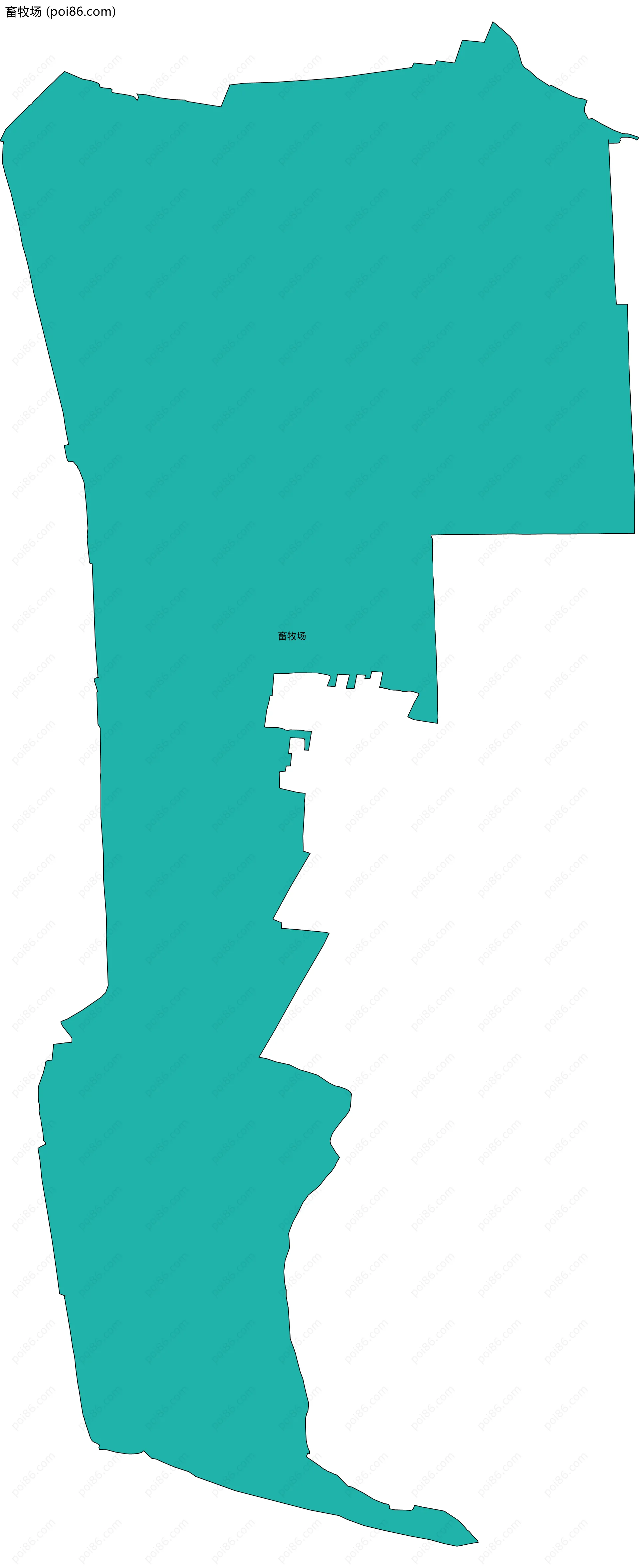 畜牧场边界地图