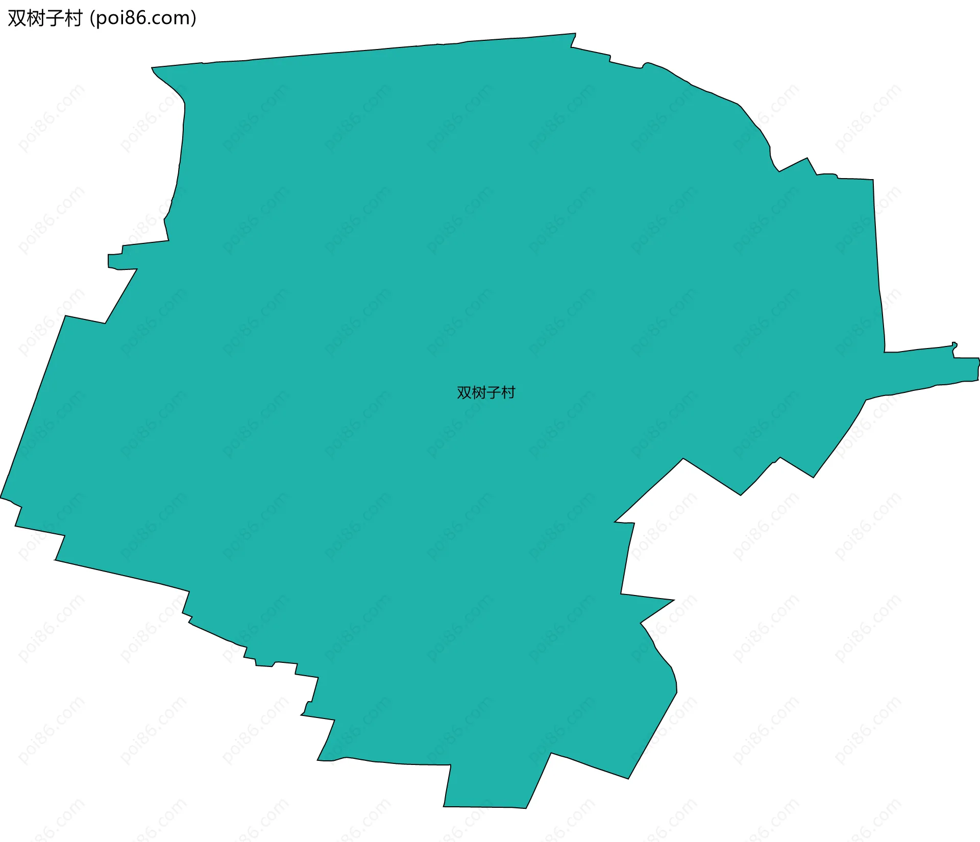 双树子村边界地图