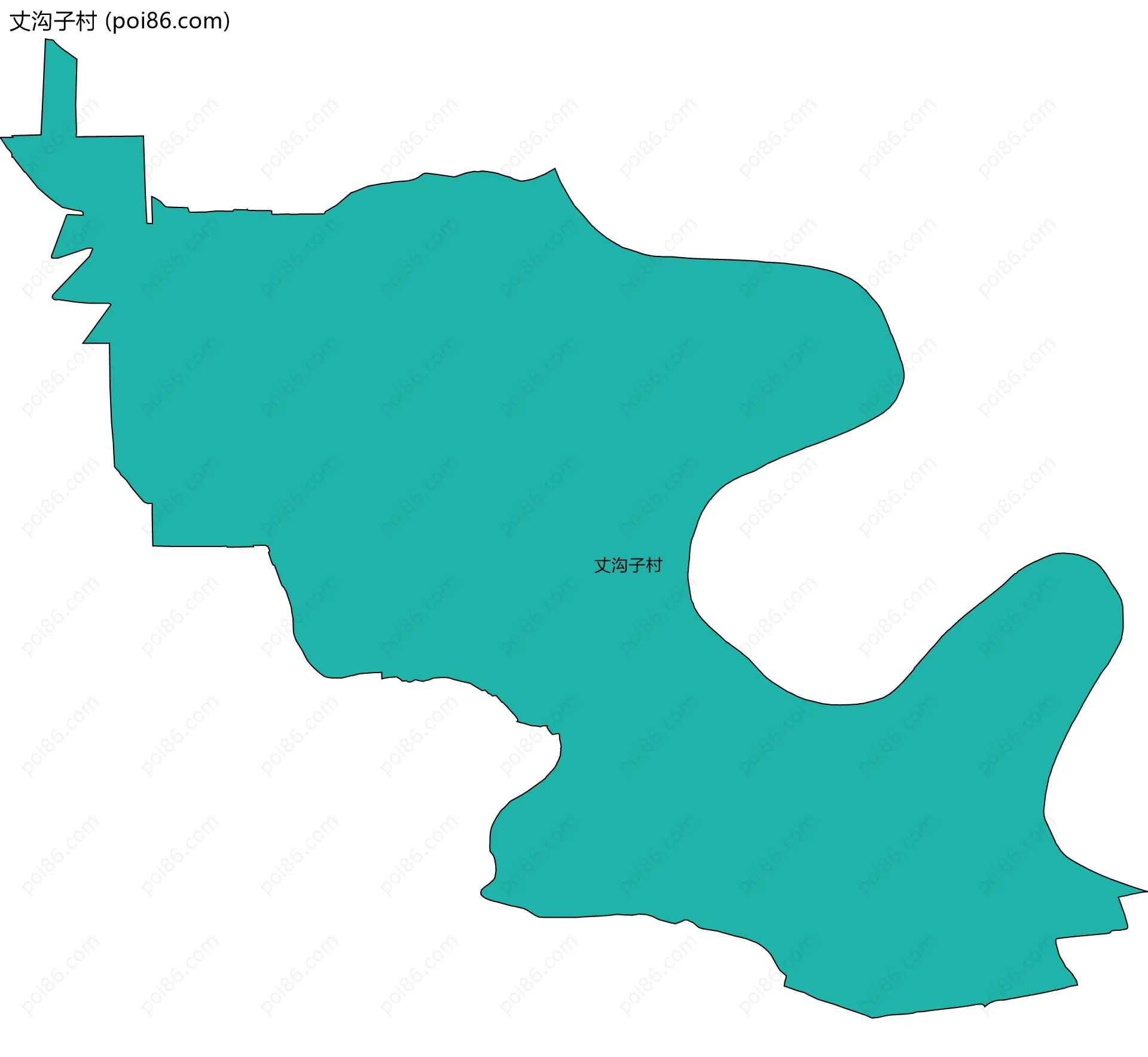 丈沟子村边界地图