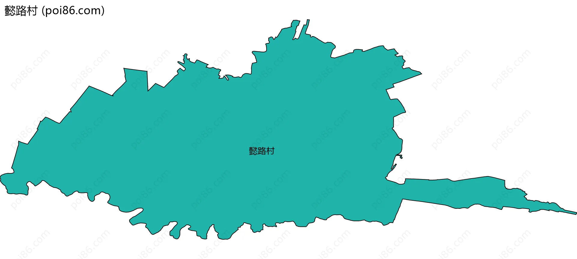 懿路村边界地图