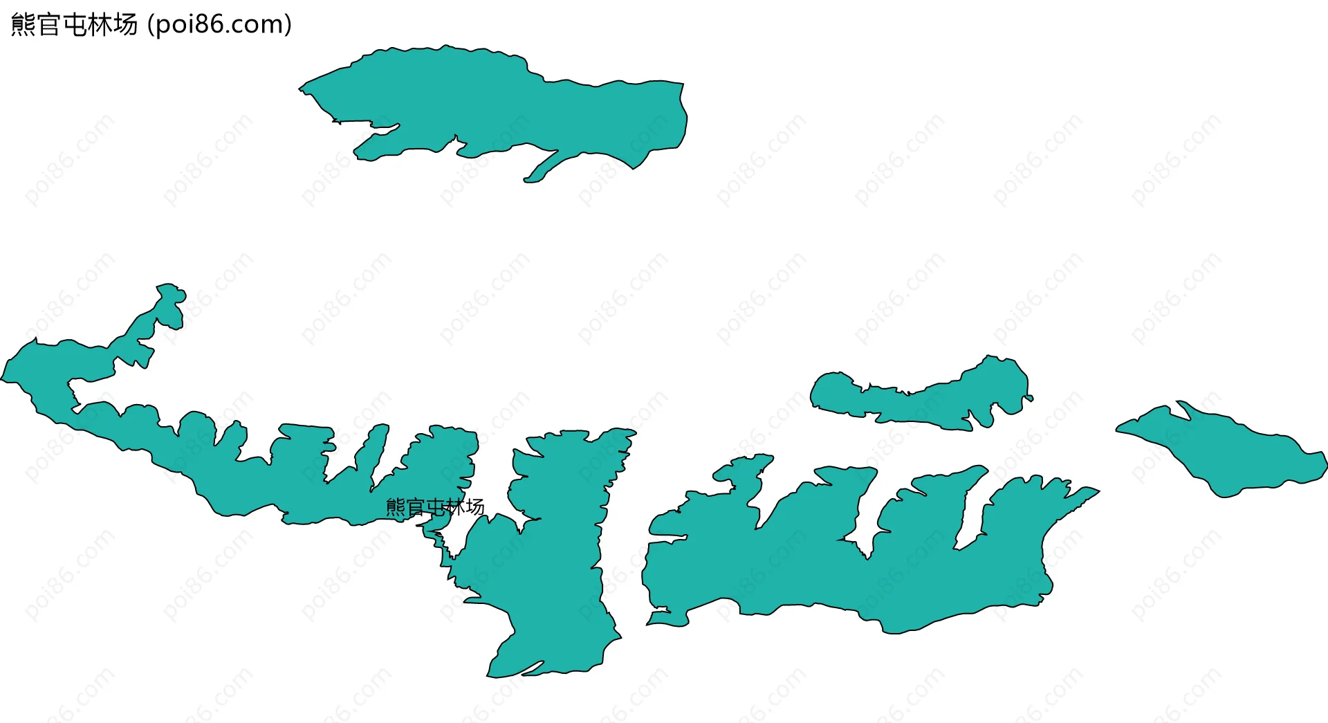 熊官屯林场边界地图