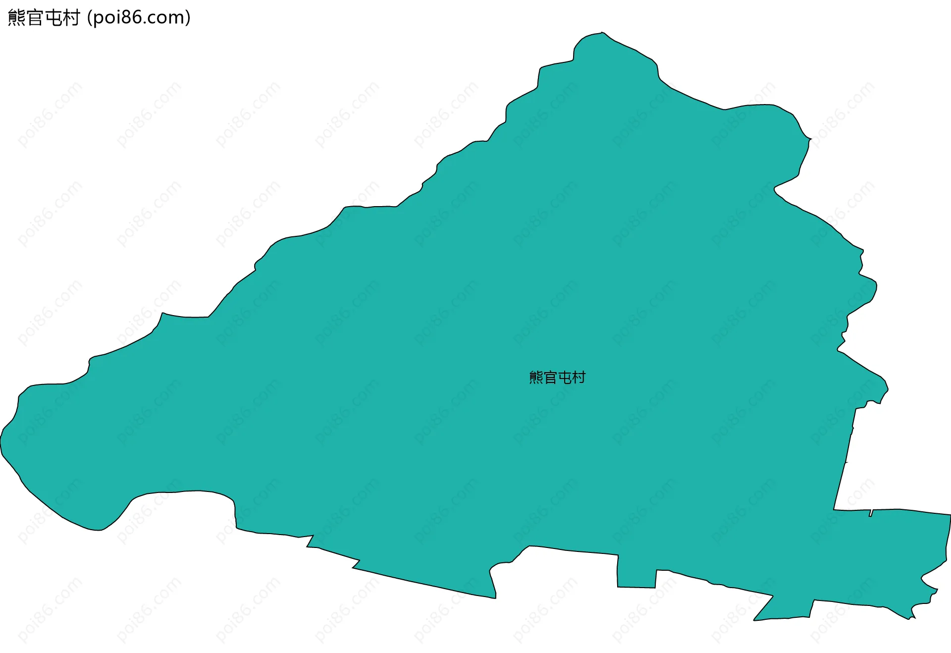 熊官屯村边界地图