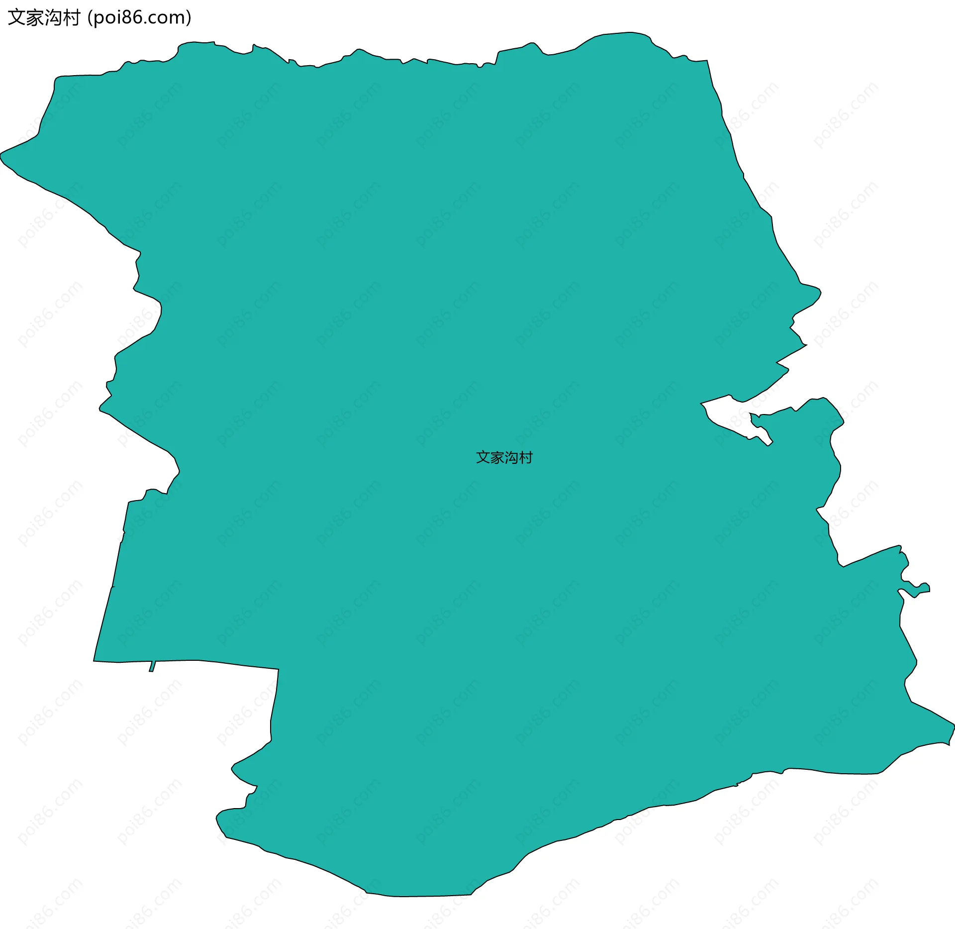 文家沟村边界地图