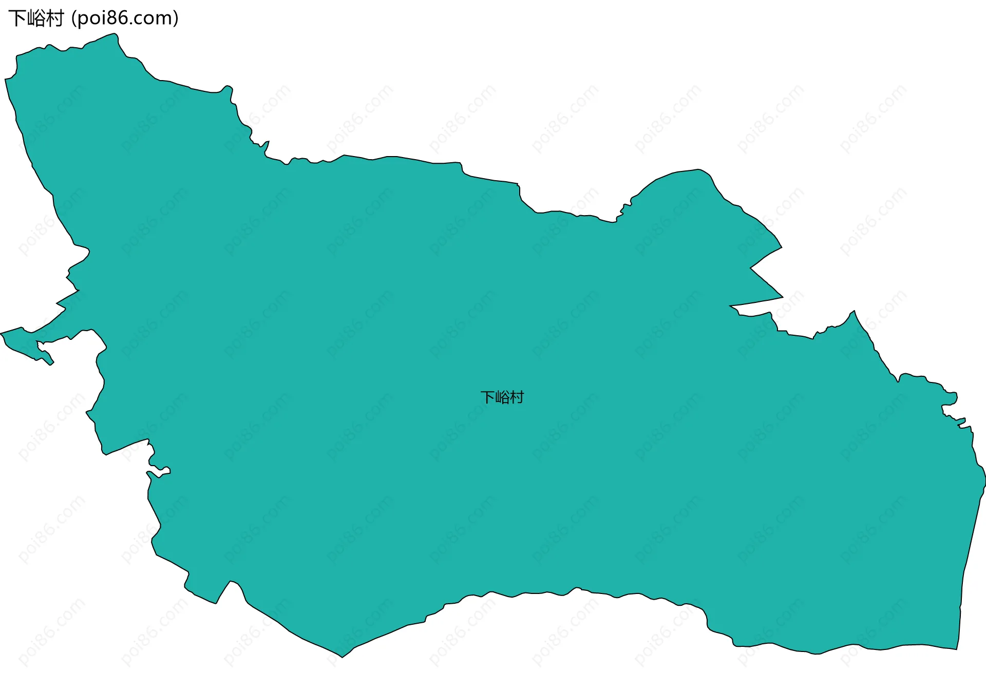 下峪村边界地图