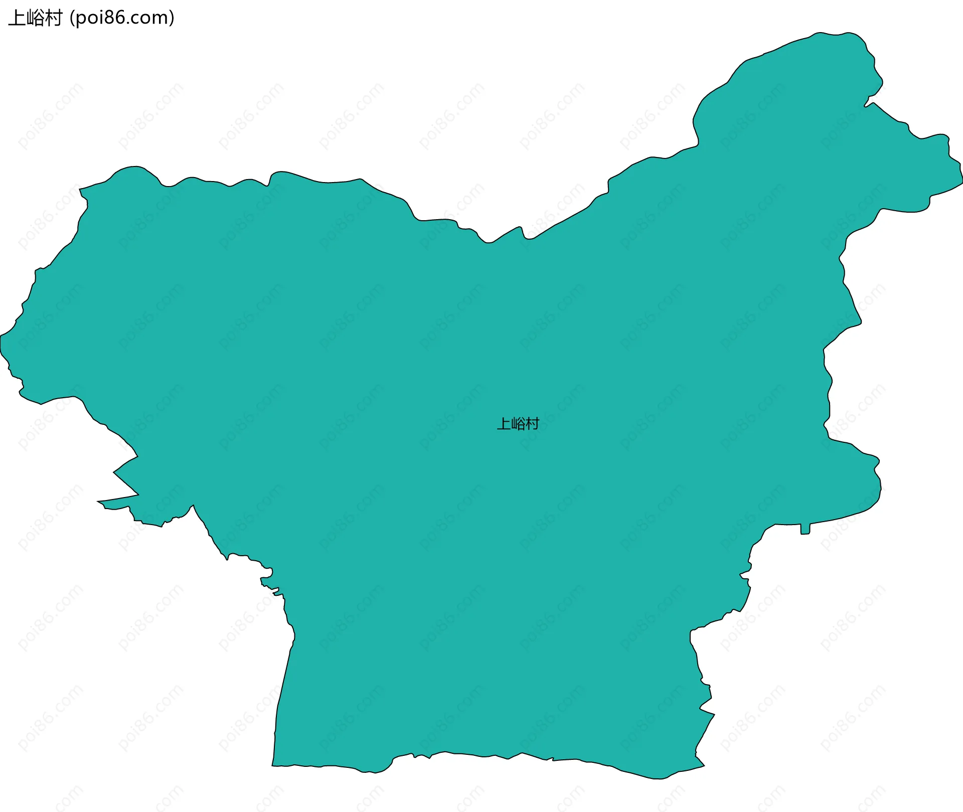 上峪村边界地图