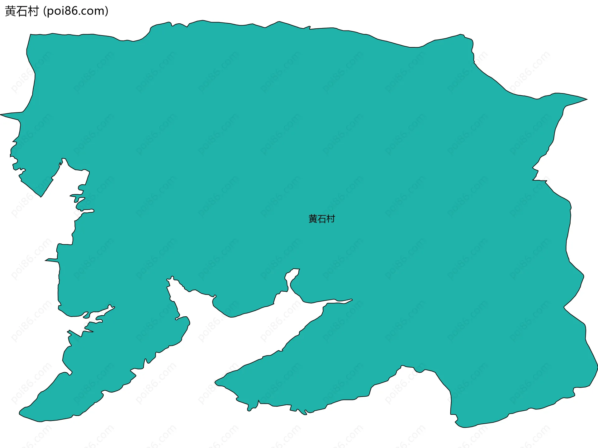 黄石村边界地图