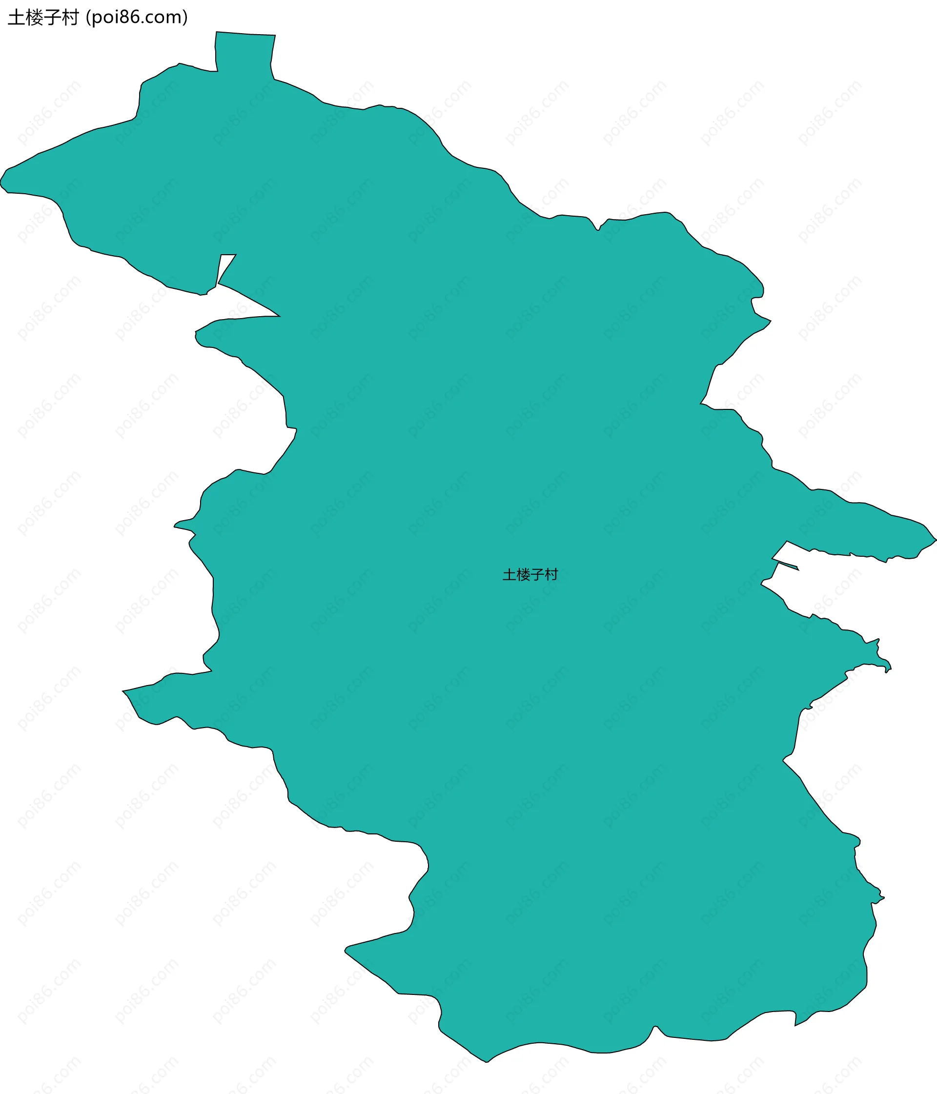 土楼子村边界地图