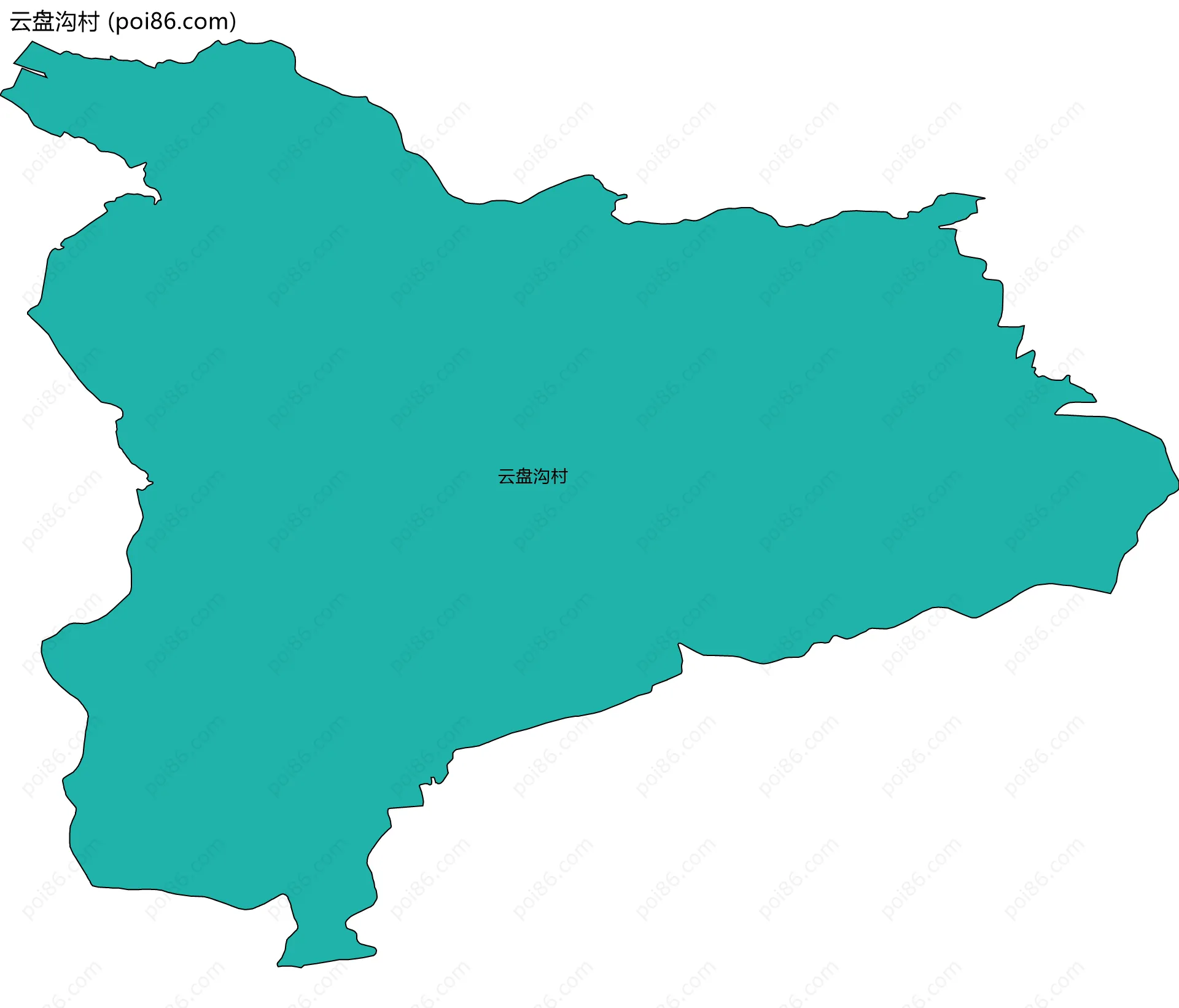 云盘沟村边界地图