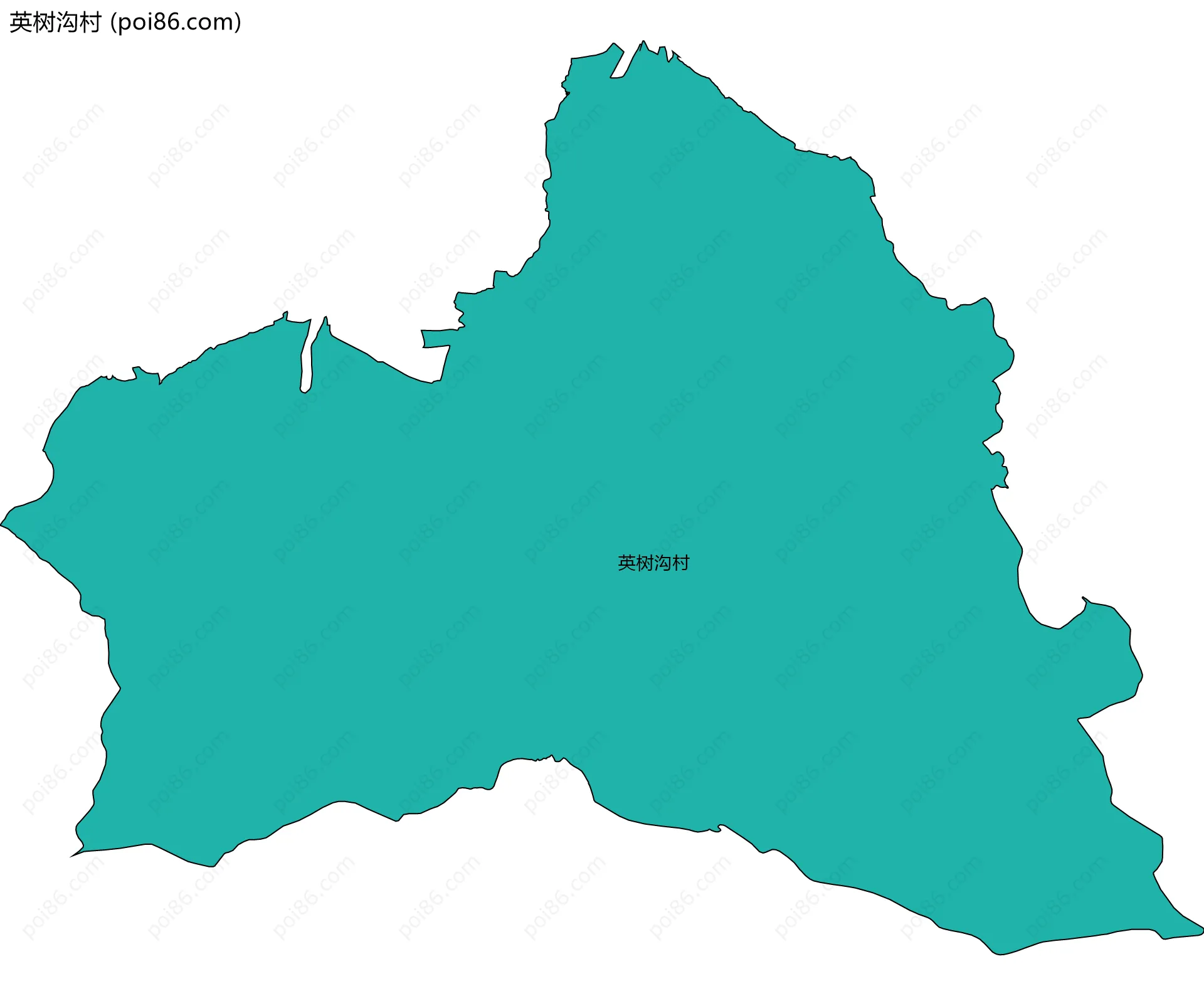 英树沟村边界地图