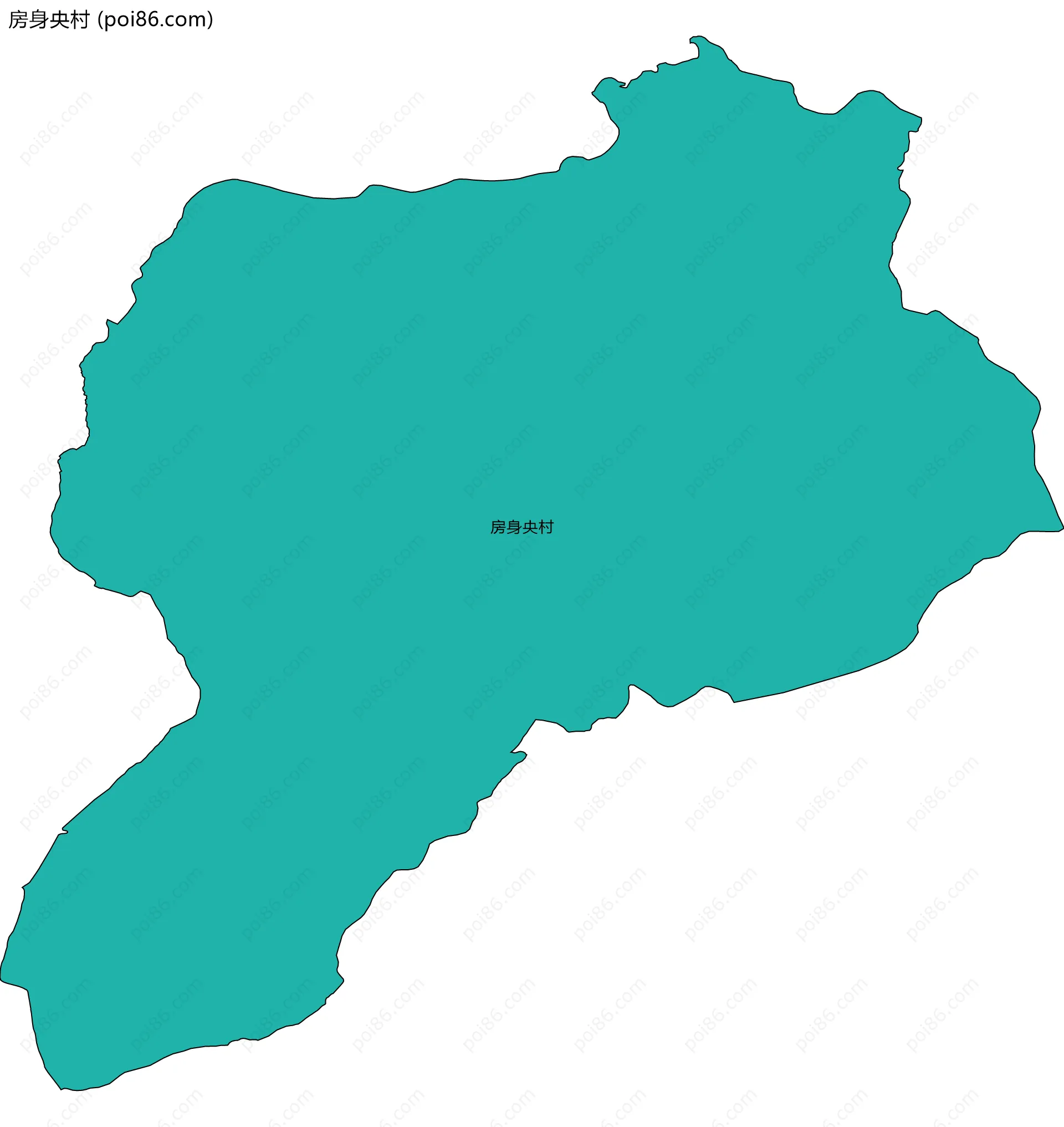 房身央村边界地图