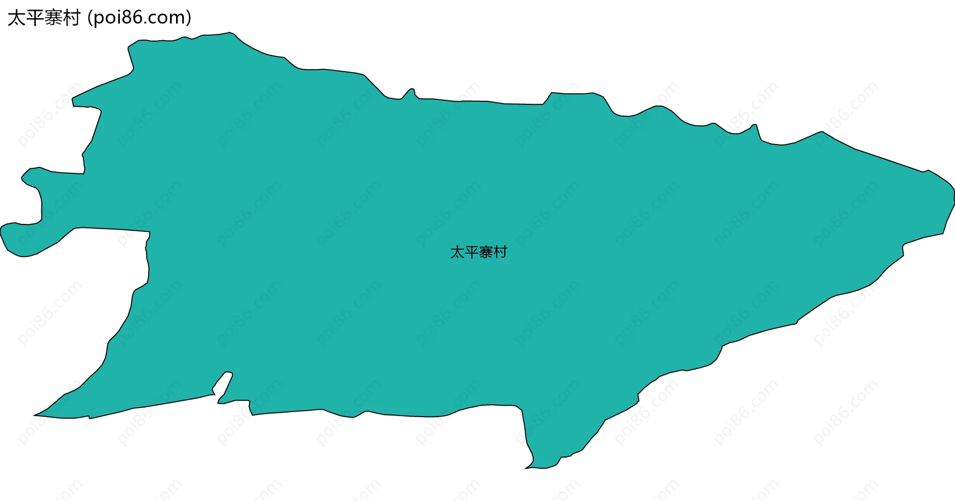 太平寨村边界地图