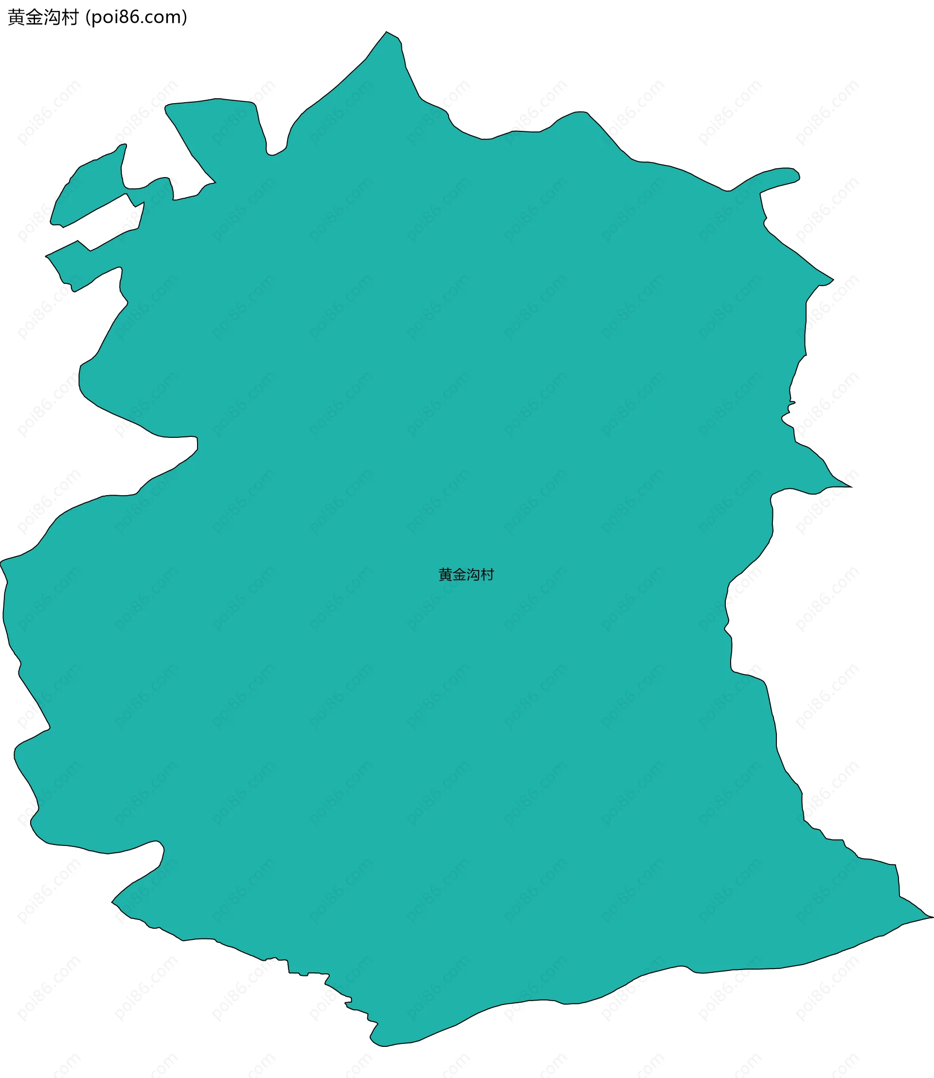 黄金沟村边界地图
