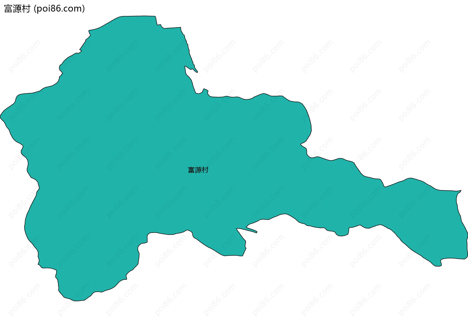 富源村边界地图