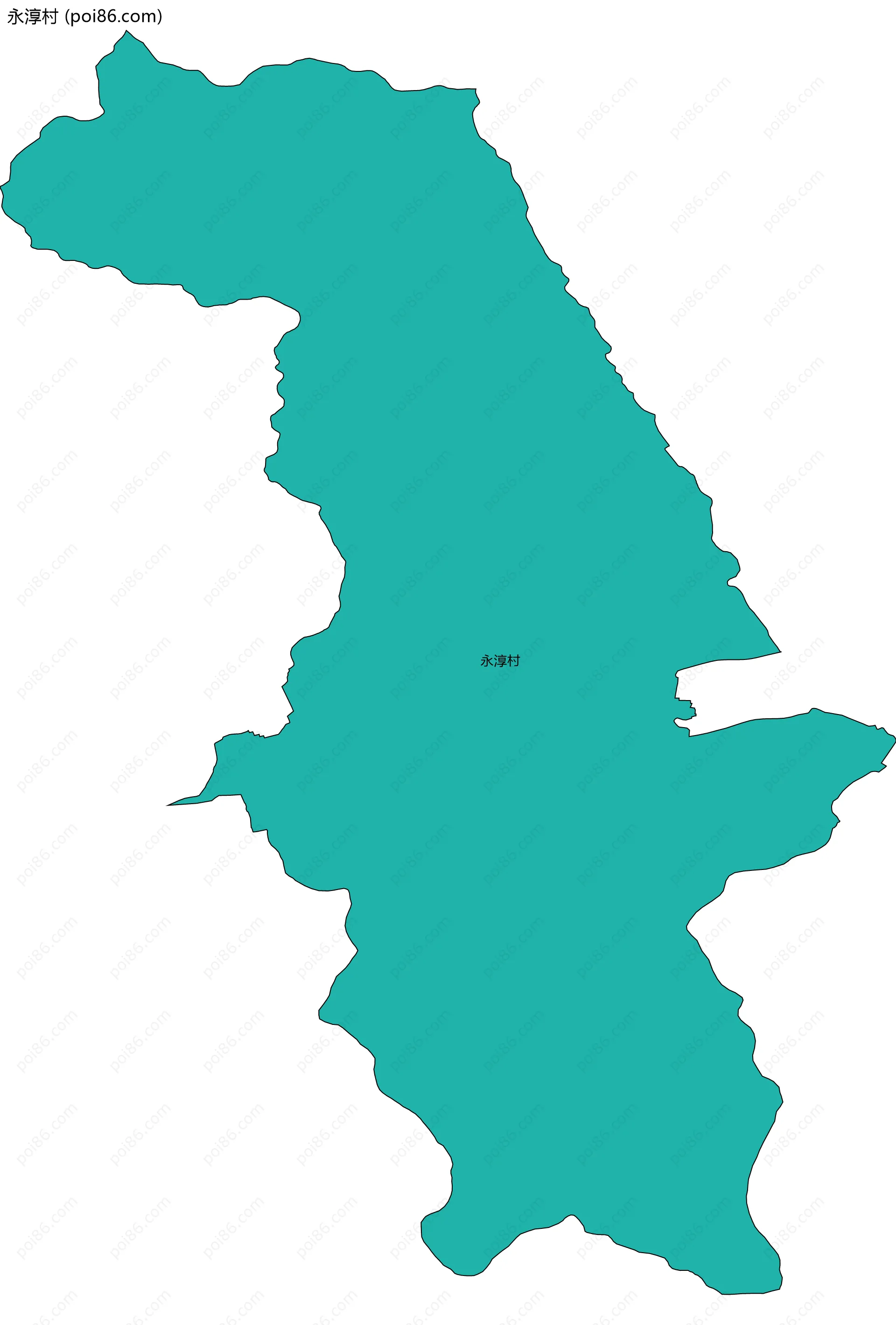 永淳村边界地图