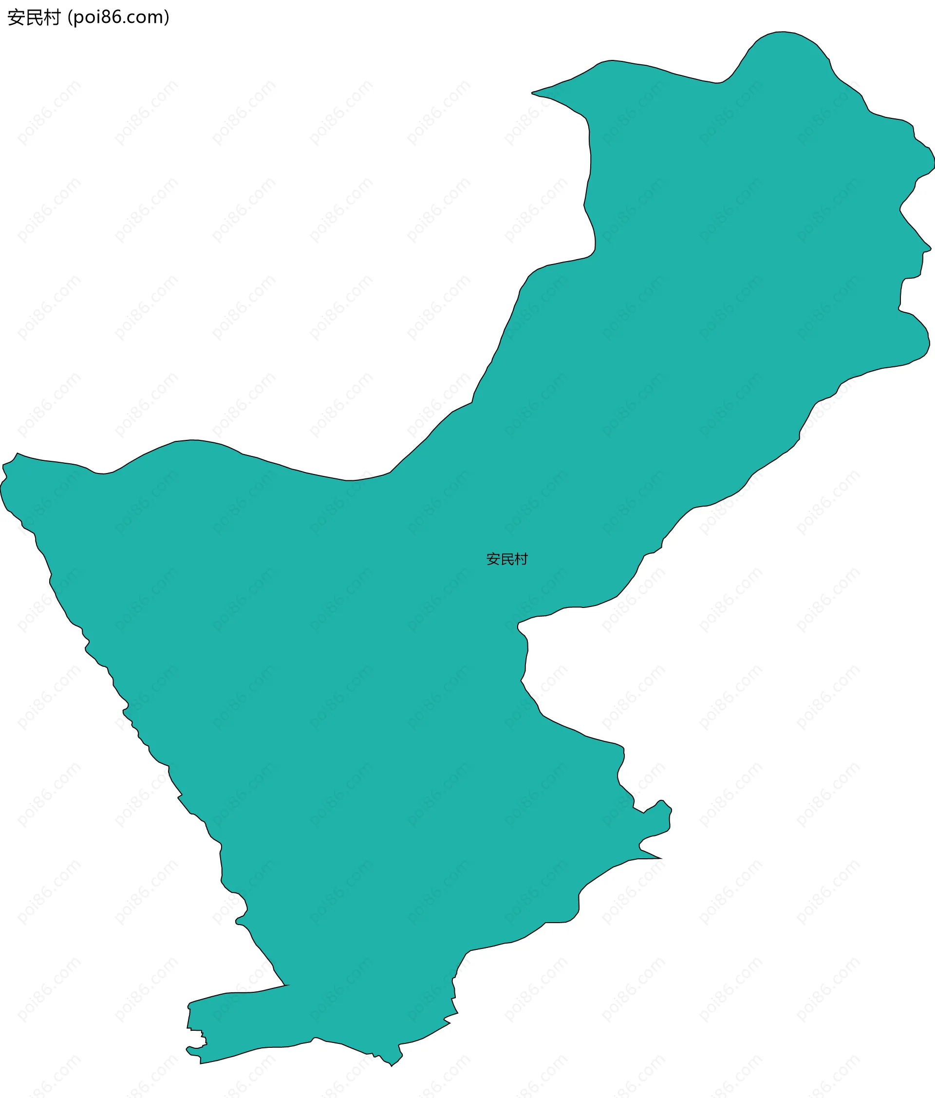 安民村边界地图