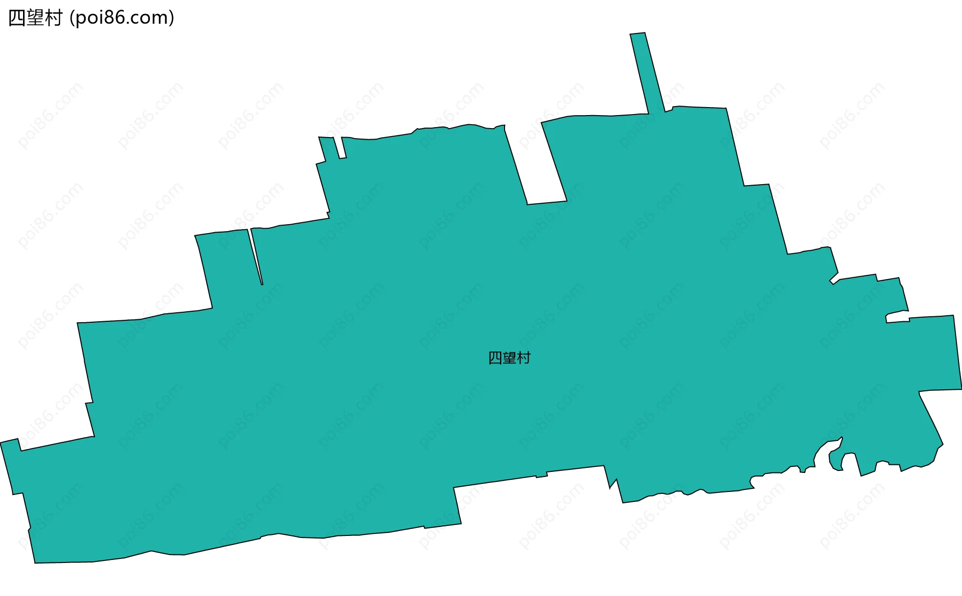 四望村边界地图