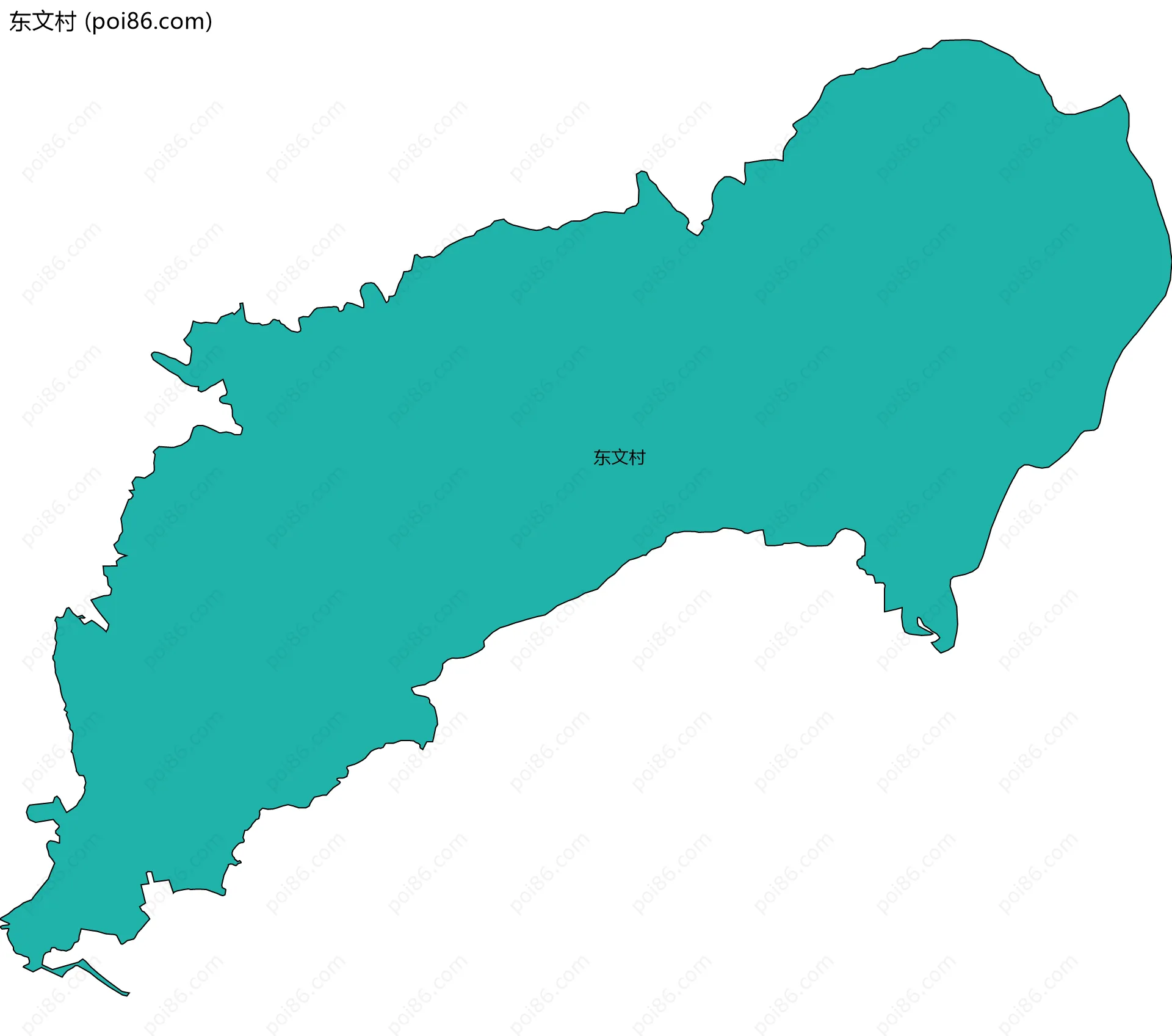 东文村边界地图