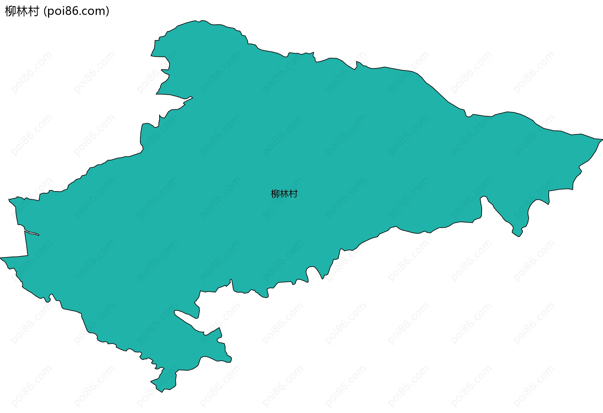 柳林村边界地图