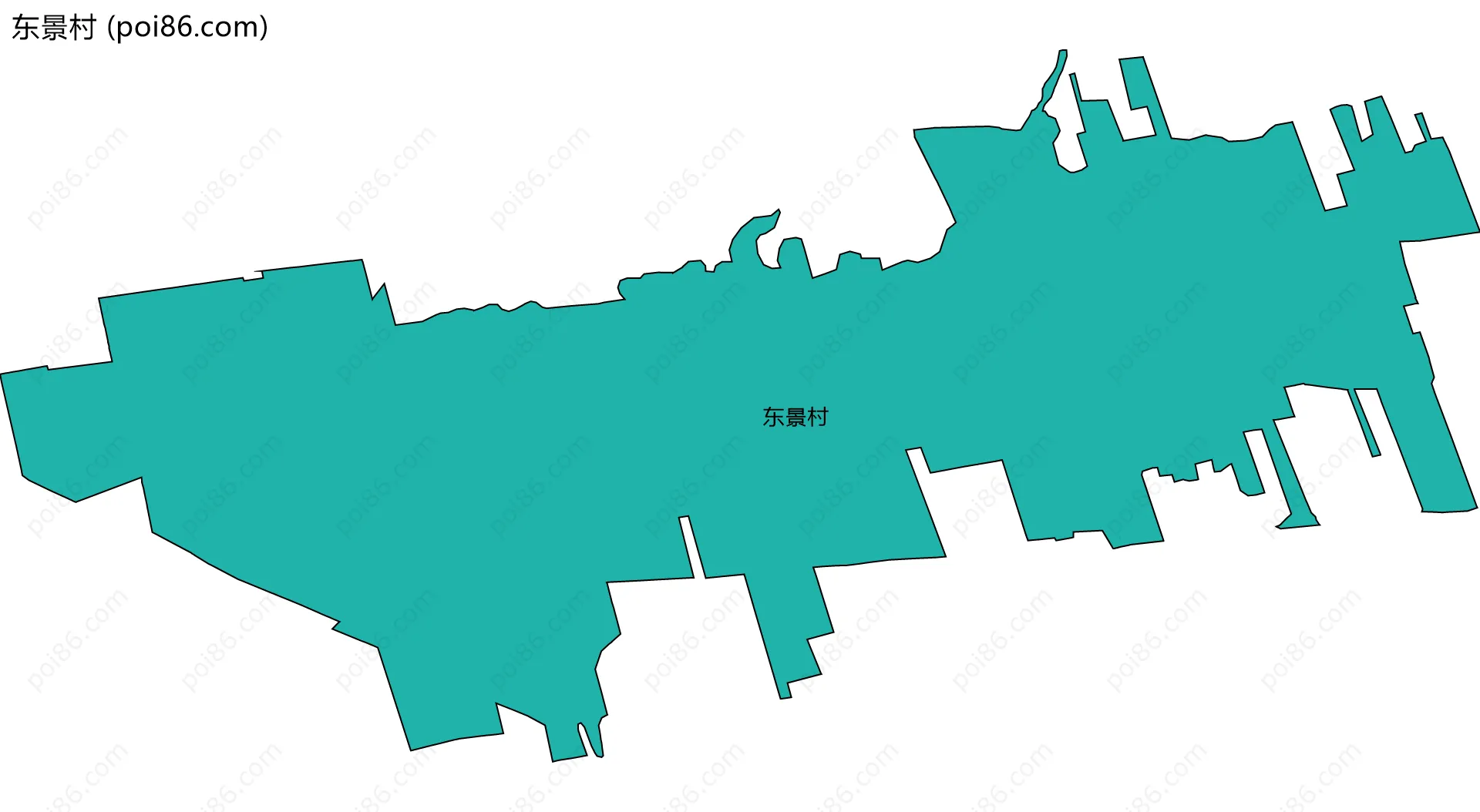 东景村边界地图