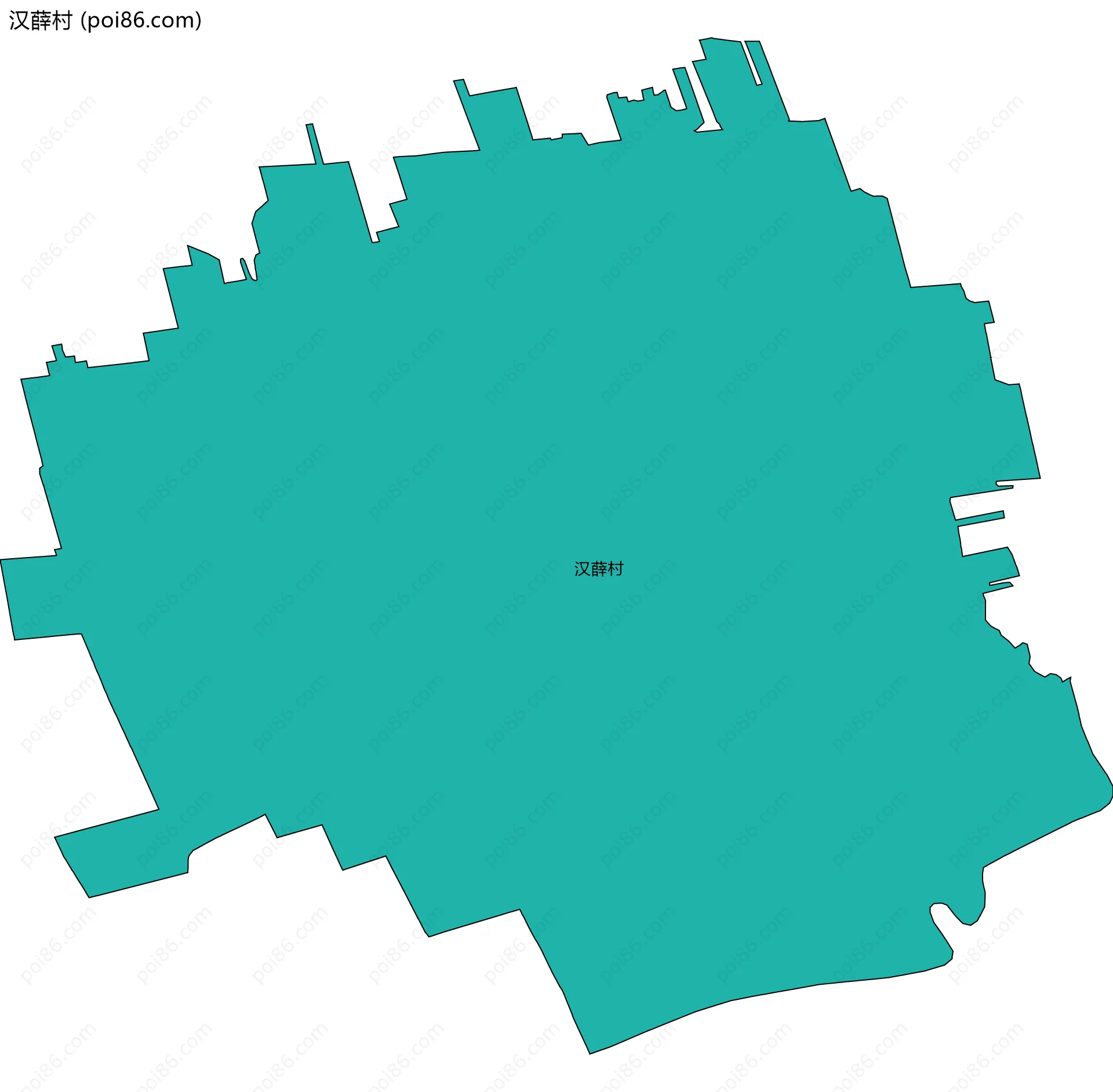 汉薛村边界地图